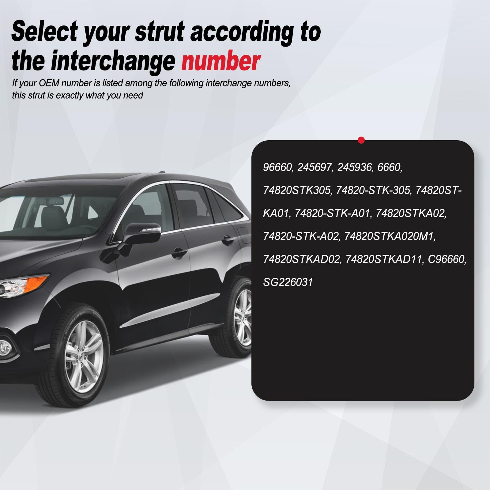 Vepagoo 6660 Rear Hatch Liftgate Tailgate Struts 2007-2012 Acura Rdx Gas Shock Lift Supports Spring, Trunk Hatchback Sport Utili