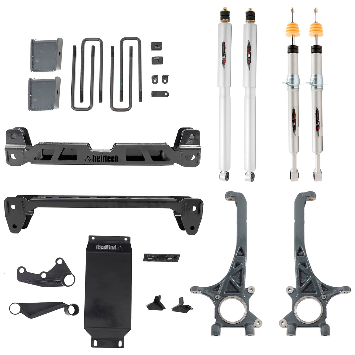 Belltech® - 154301Tp - Belltech® 154301Tp Lift Kit 4-6In. Lift Kit Inc. Front And Rear Trail Performance Struts/Shocks 2016-2020 Fits/Compatible/Replacement For Toyota®Tacoma