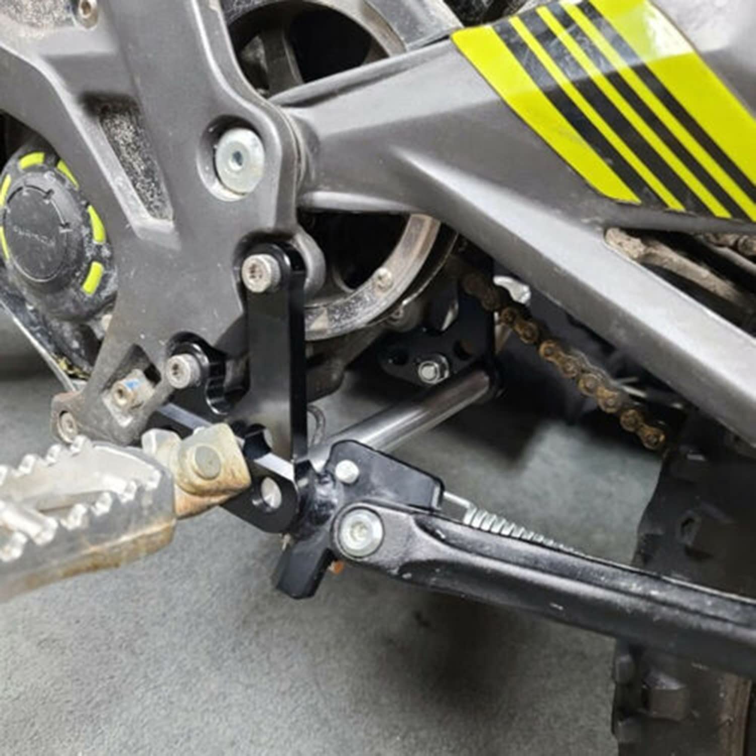 Jfg Racing Motorcycle Footbracket Sur Ron Foot Pegs Bracket Cnc Billet T6-6061 Aluminum Dirt Bike Foot Rest Bracket For Light Bee Sur-Ron X/S