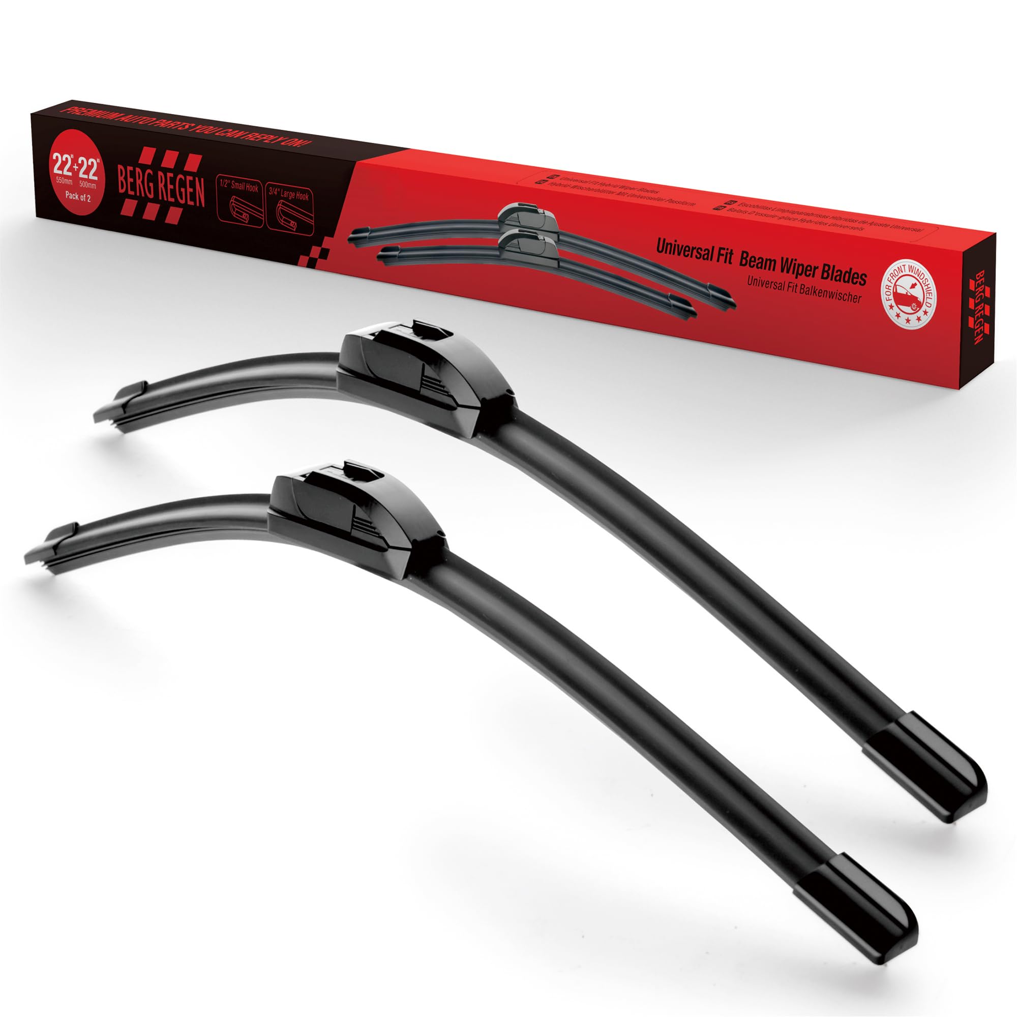 Oem Quality Performance Premium 22 Wiper Blades 2 Pack,All-Season Auto Replacement Windshield Wiper Blades,Fit Chevrolet Impala