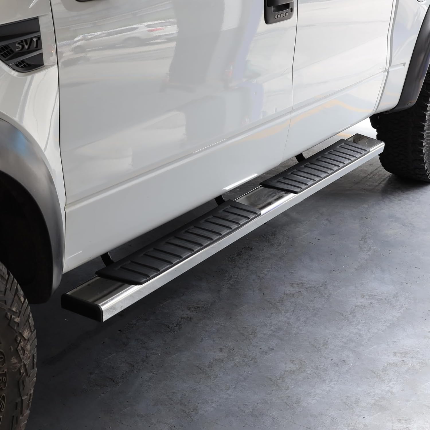 COMNOVA 6" Double Cab Running Boards for 2007-2018 Chevy Silverado/GMC Sierra, Stainless Steel, Model H6-78-SS UB6-15455-6