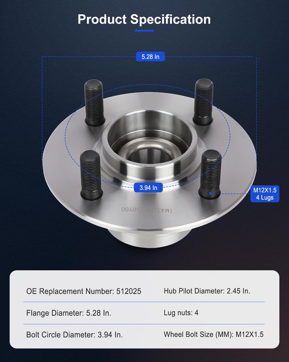 ECCPP Replacement for 2 pair Rear Wheel Hub Bearing For Nissan Tsuru GS I Austero, Nissan 200SX, Nissan Lucino, Nissan Tsubame,