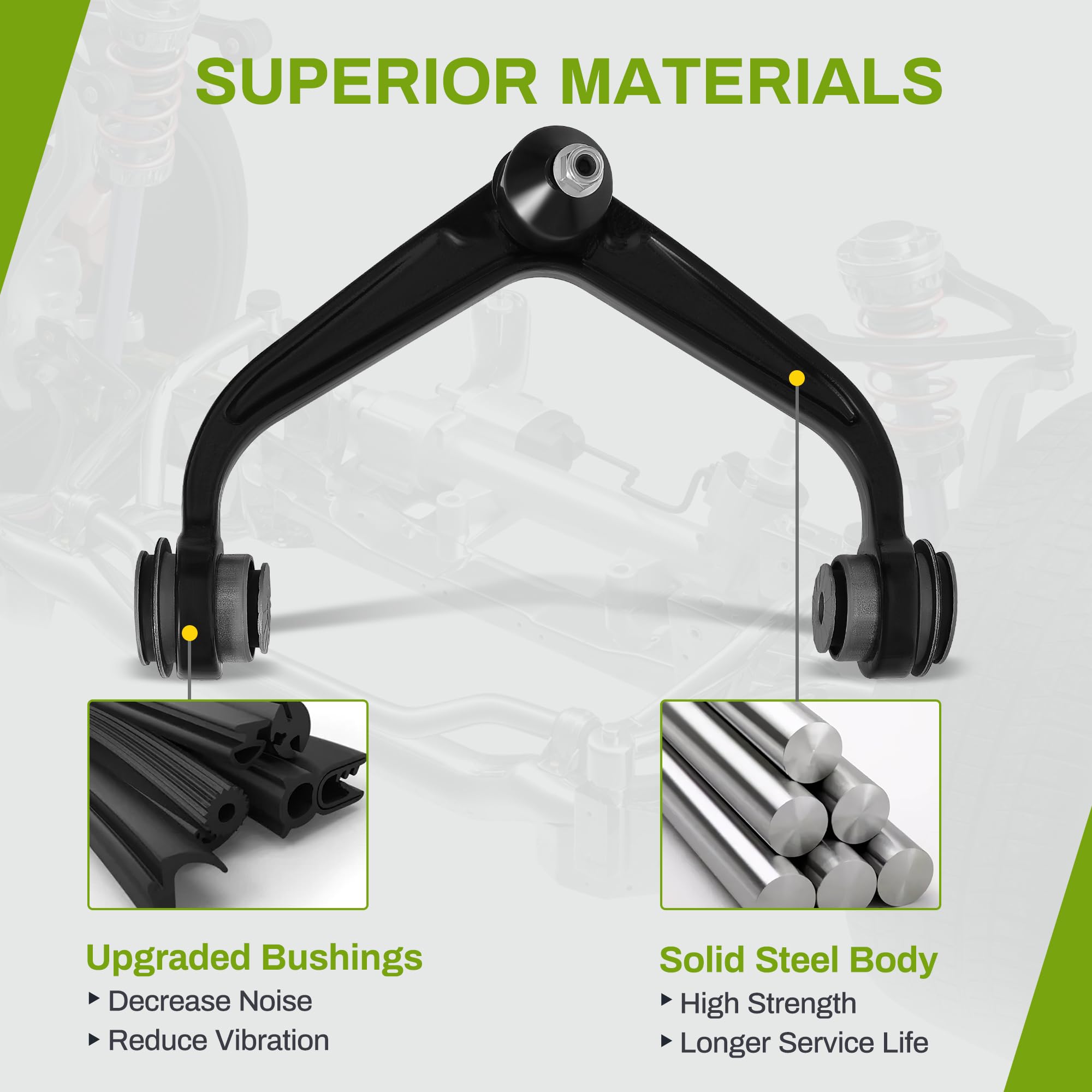 Autosaver88 Front Control Arm Compatible With 2011-2019 Chevy Silverado 2500Hd 3500Hd,2011-2019 Gmc Sierra 2500Hd 3500Hd Suspens