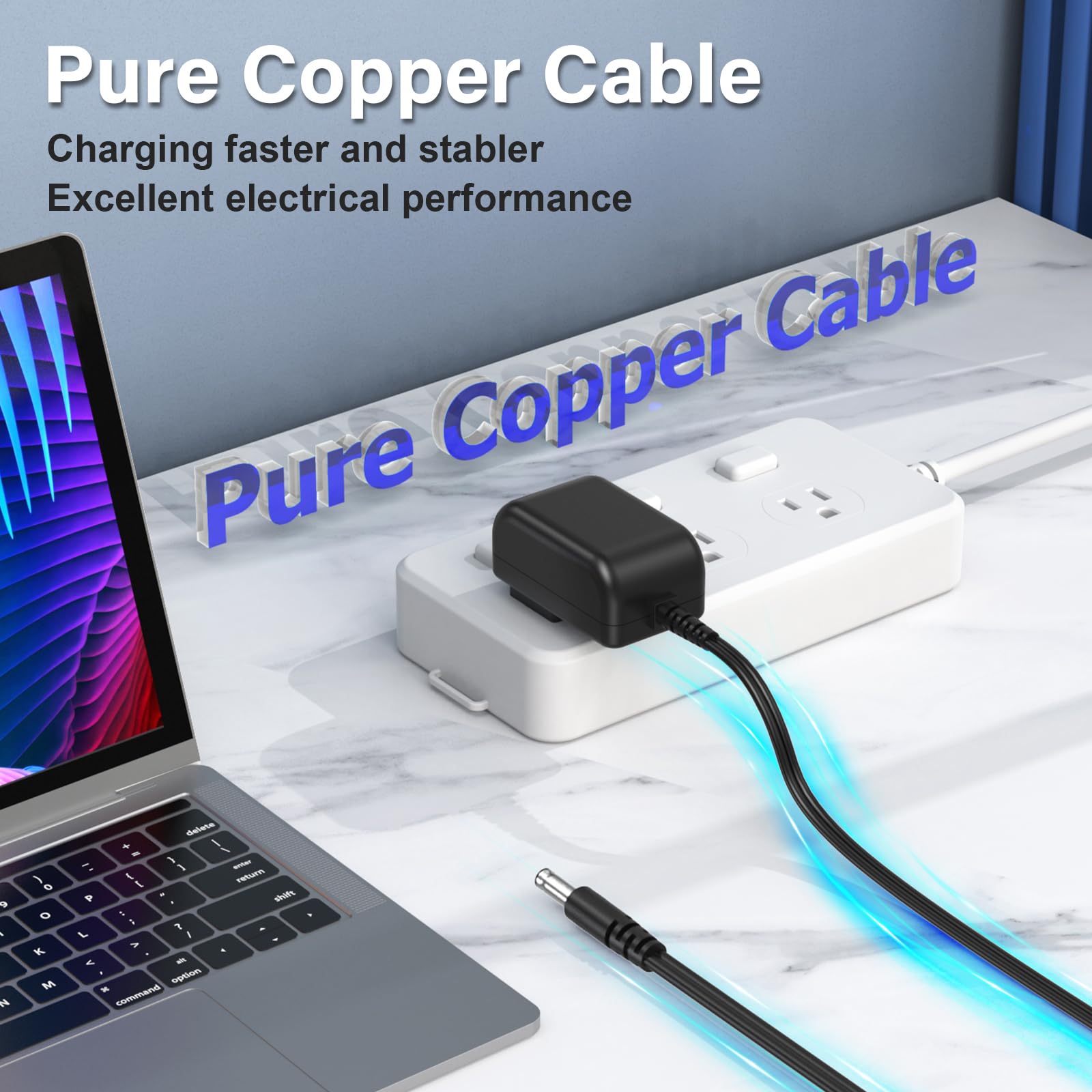 Ul Listed Power Cord For Stanley Fatmax 700 Peak 350 Charger For 300 450 600 500 J3509 J7Csr J5Cp J7Cs Jump Starter Ac/Dc Adapter Compatible With Wagan 2354 2355 2464 2509 2595 Adaptor