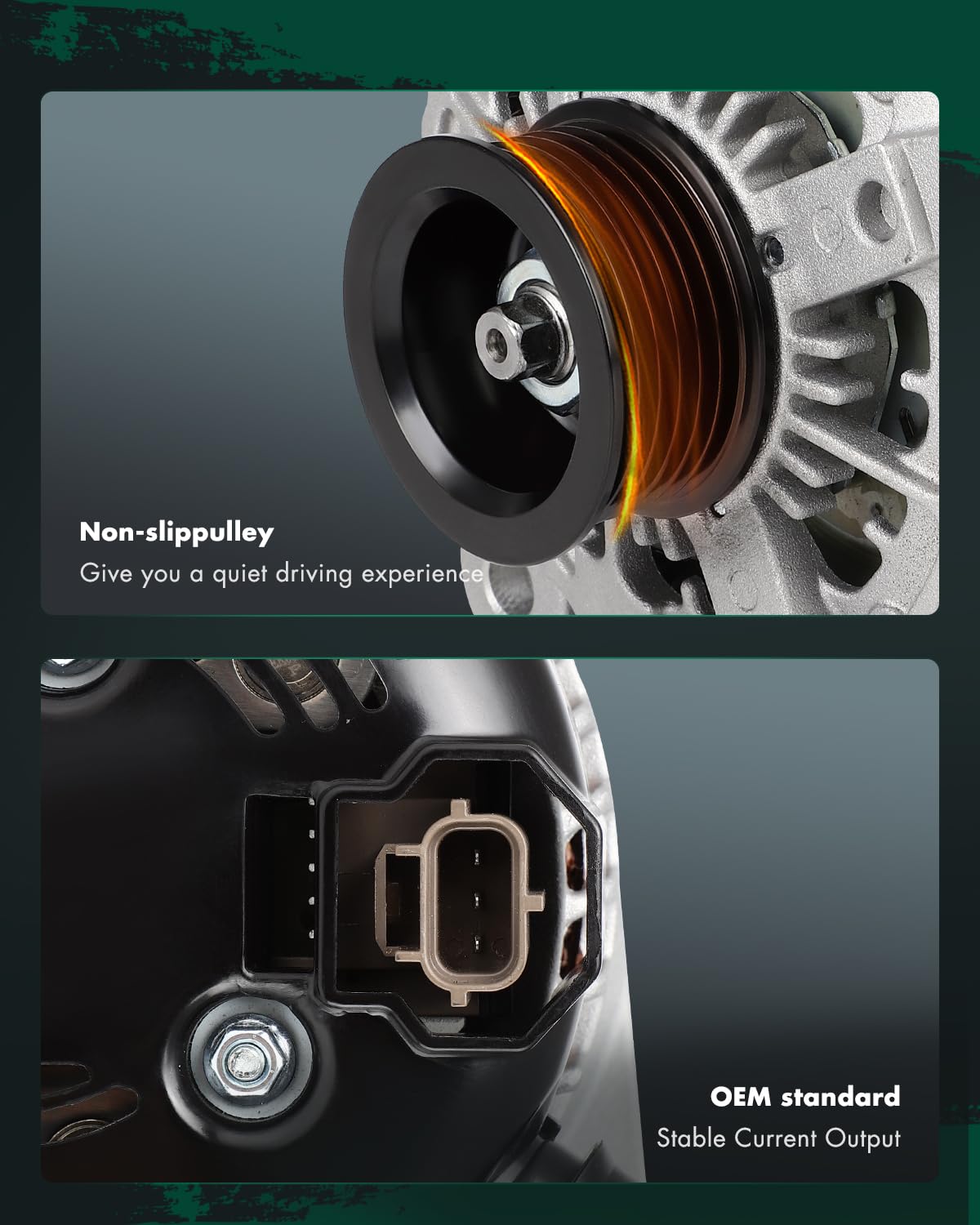 SCITOO Alternator Fits for Ford for F-150 for F150 2011 2012 2013 2014 V8 5.0L - 12V 220Amp CW S6 Pulley Class, Replace OE 11532