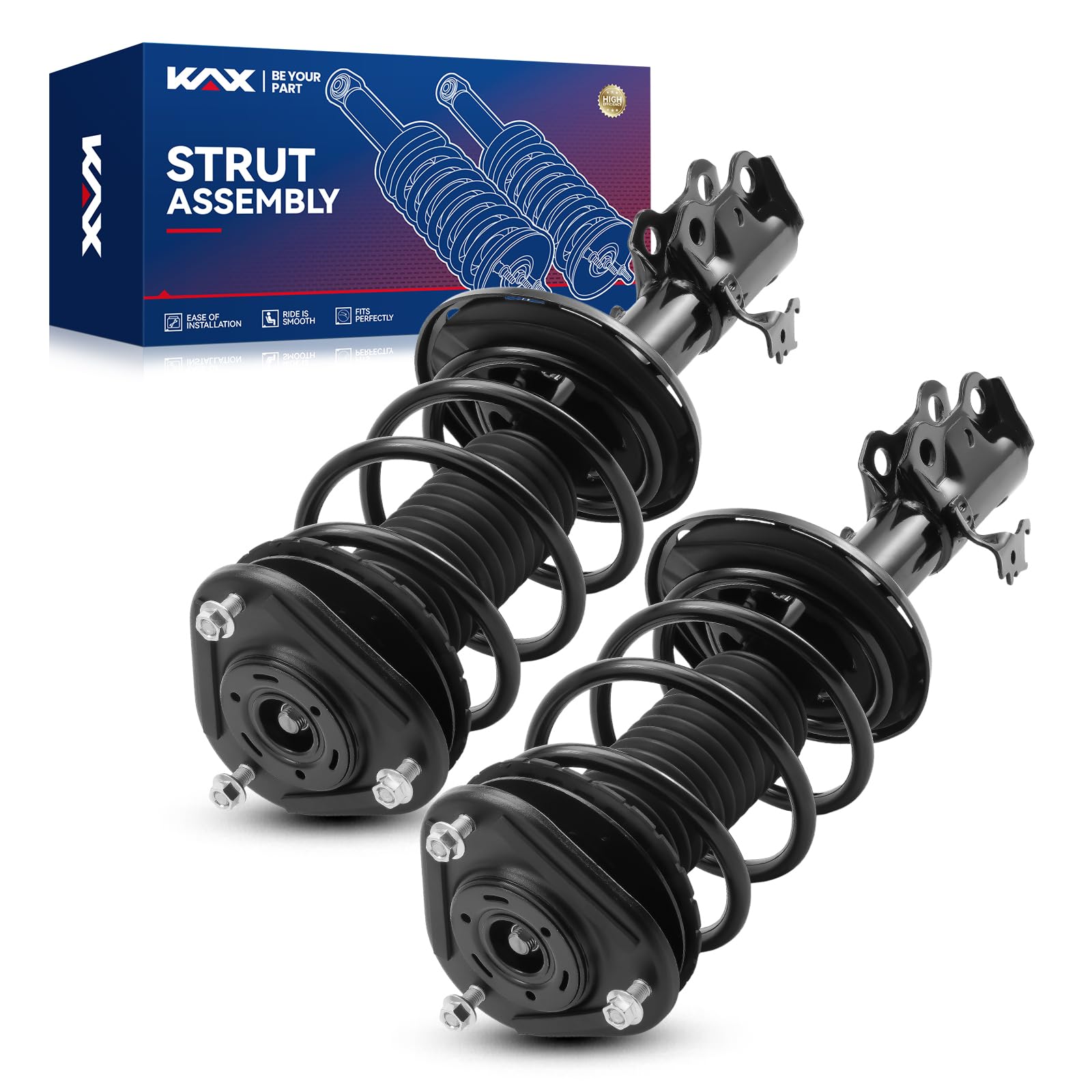 KAX Front Quick Struts for xB 2008 2009 2010 2011 2012 2013 2014 2015 Front Shocks Complete Struts Assembly with Coil Spring Set