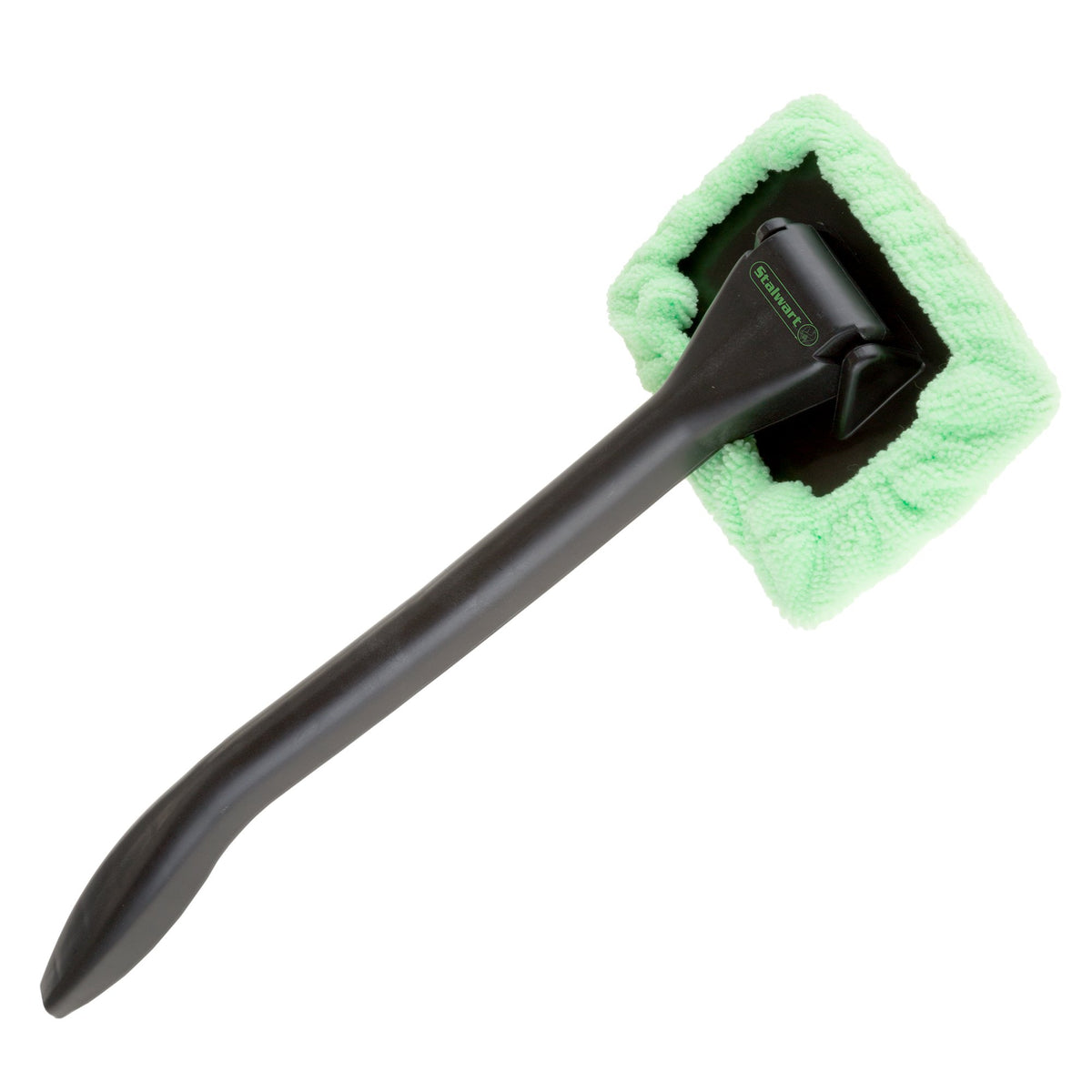Windshield And Window Cleaner - Machine-Washable Microfiber Cloth Tool On Handle With Pivoting Head For Cleaning Car And Rv Glas
