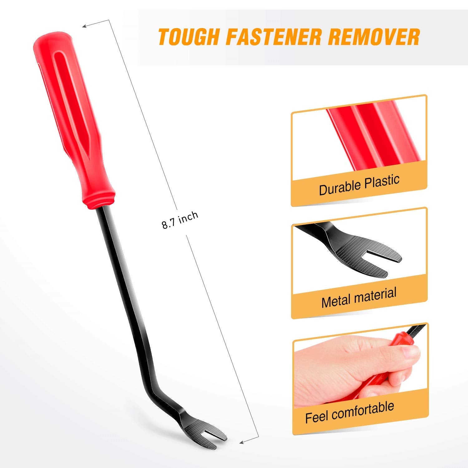 Gooacc - Grc-34 Push Bumper Fastener Rivet Clips With 18 Most Popular Sizes Auto Push Pin Rivets For Benz, Bmw, Toyota, Honda, S