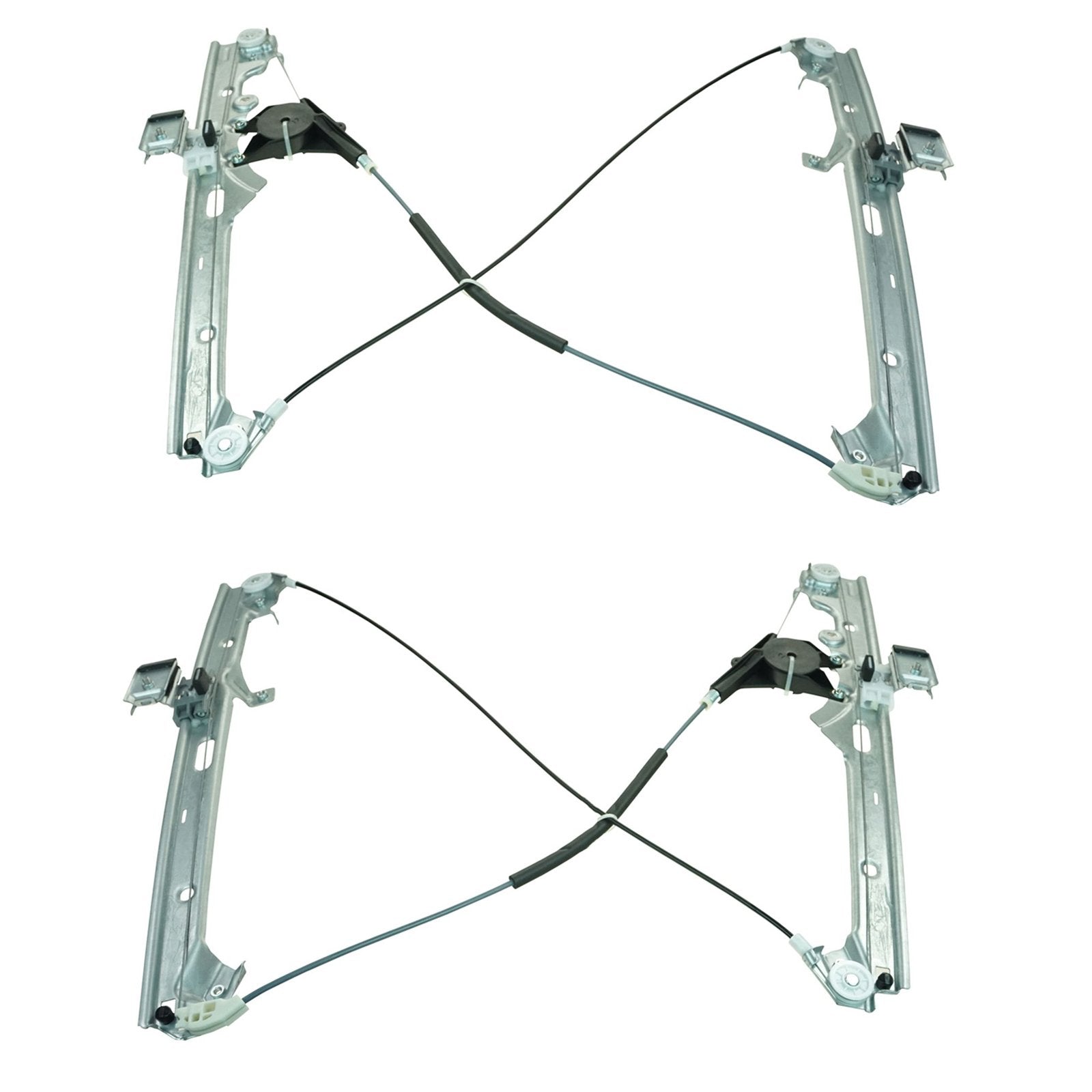 Trq Front Power Window Regulator Set Compatible With 02-14 Cadillac 99-14 Chevrolet 99-13 Gmc
