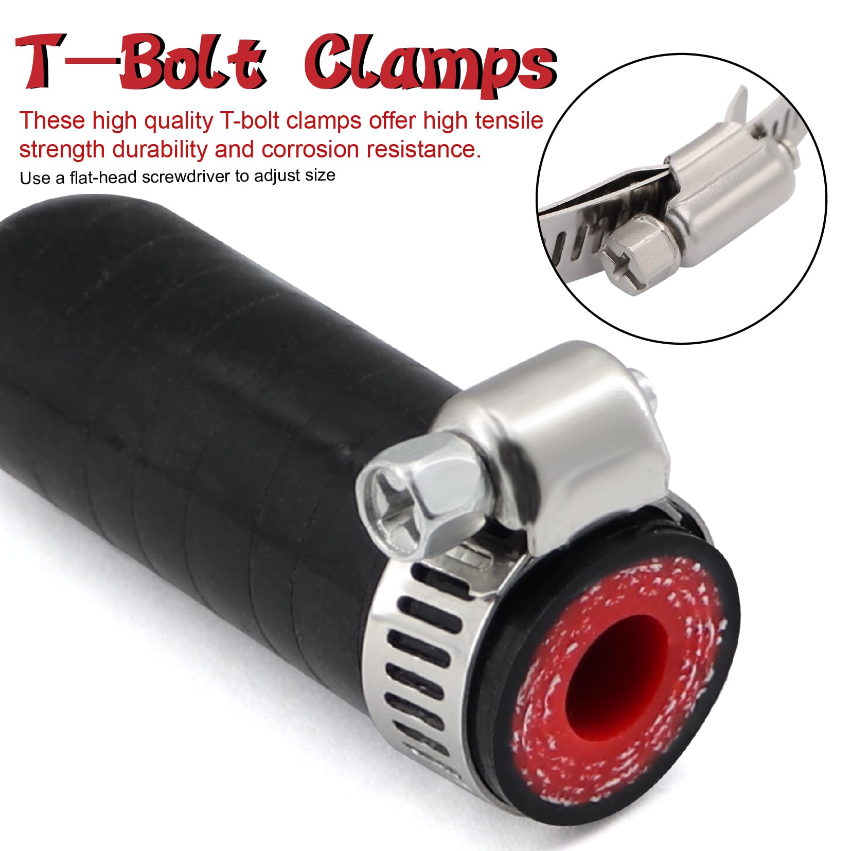 2Pcs High Temperature 4-Ply Reinforced Silicone Hose Cap ID 5/16 Inch(8mm) Hose End Plug for Turbo Bypass Valve/Throttle Body Wa