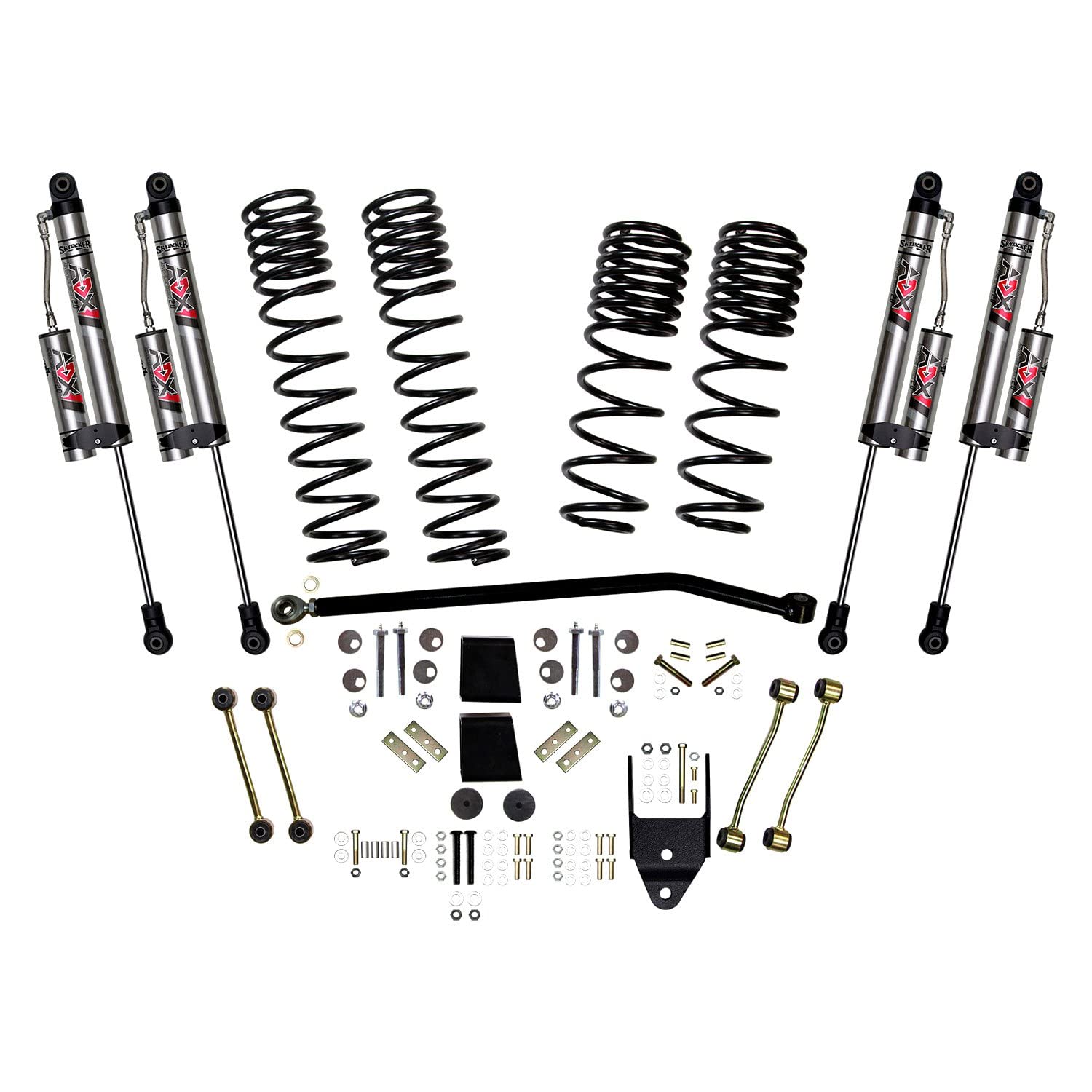 Skyjacker Jl35Bkxlt - 3.5'' Dual Rate Front And Rear Long-Travel Coil Spring Lift Kit
