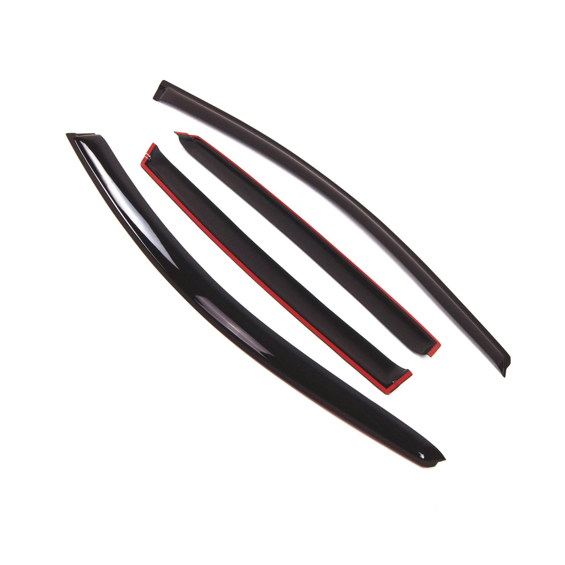 Tuningpros Outside Mount Window Vent Visors Rain Guards Compatible With Honda Cr-V 2007-2011 | Side Window Wind Deflectors Rain