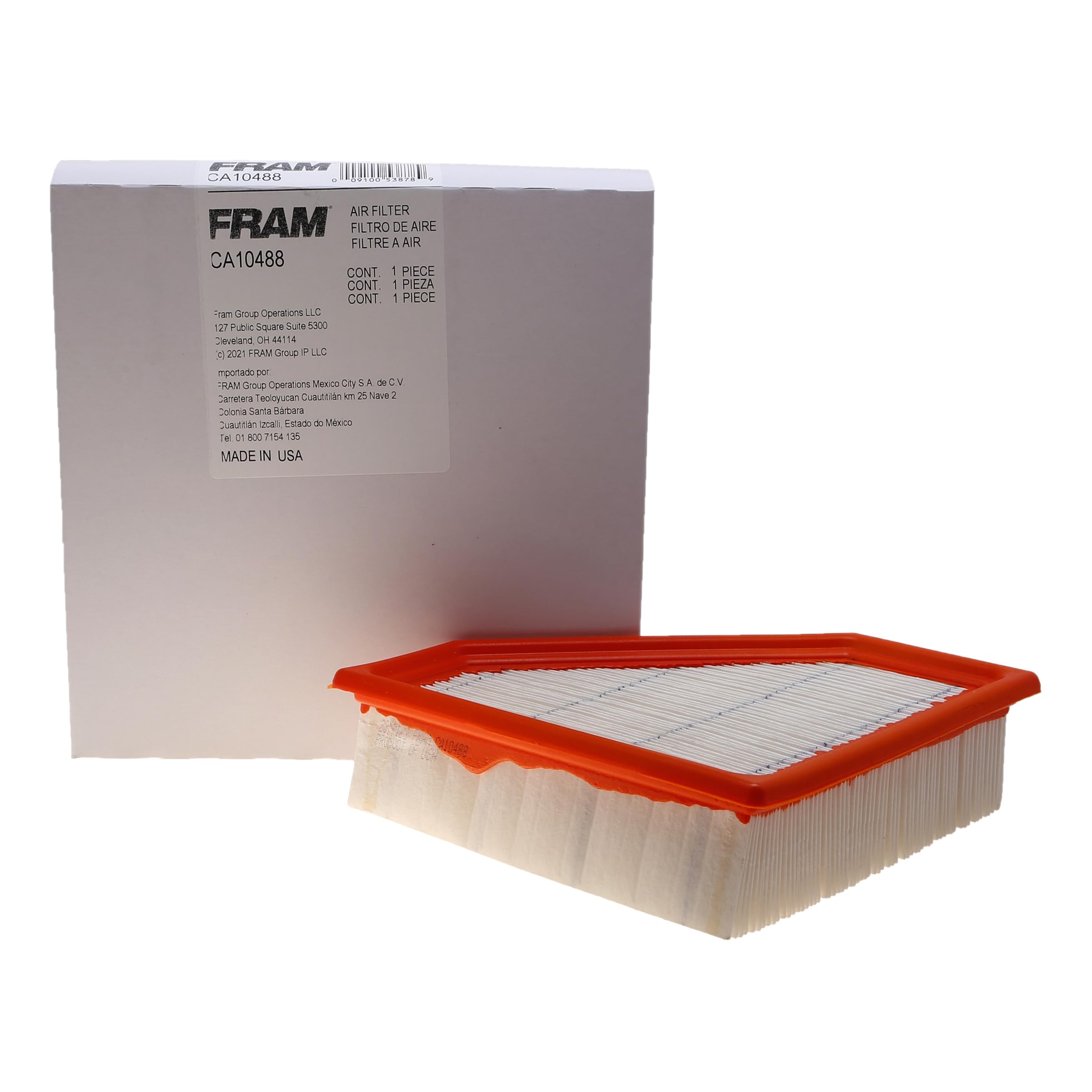 FRAM Extra Guard CA10488 Replacement Engine Air Filter for Select 2008-2011 Ford Focus (2.0L) Models, Provides Up to 12 Months o