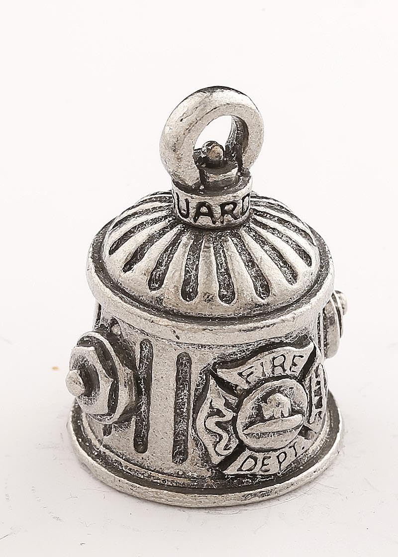 Guardian Bell Fire Good Luck Bell W/Keyring & Black Velvet Gift Bag | Motorcycle Bell | Lead-Free Pewter | Good Luck Gift To Fri