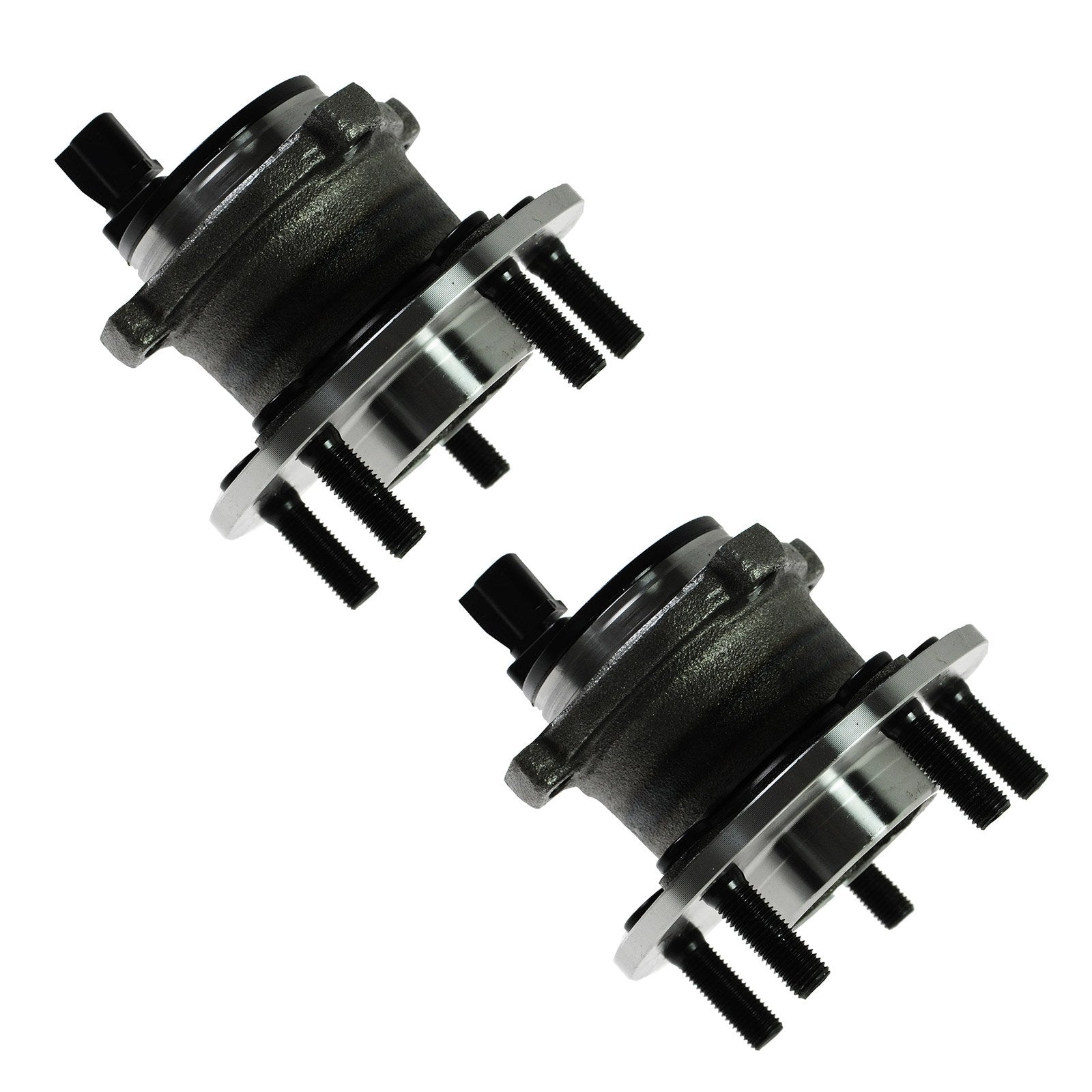 Trq Rear Wheel Hub Bearings Assembly Set Compatible With 2008-2013 Volvo C30 2006-2013 C70 2004-2011 S40 2005-2011 V50