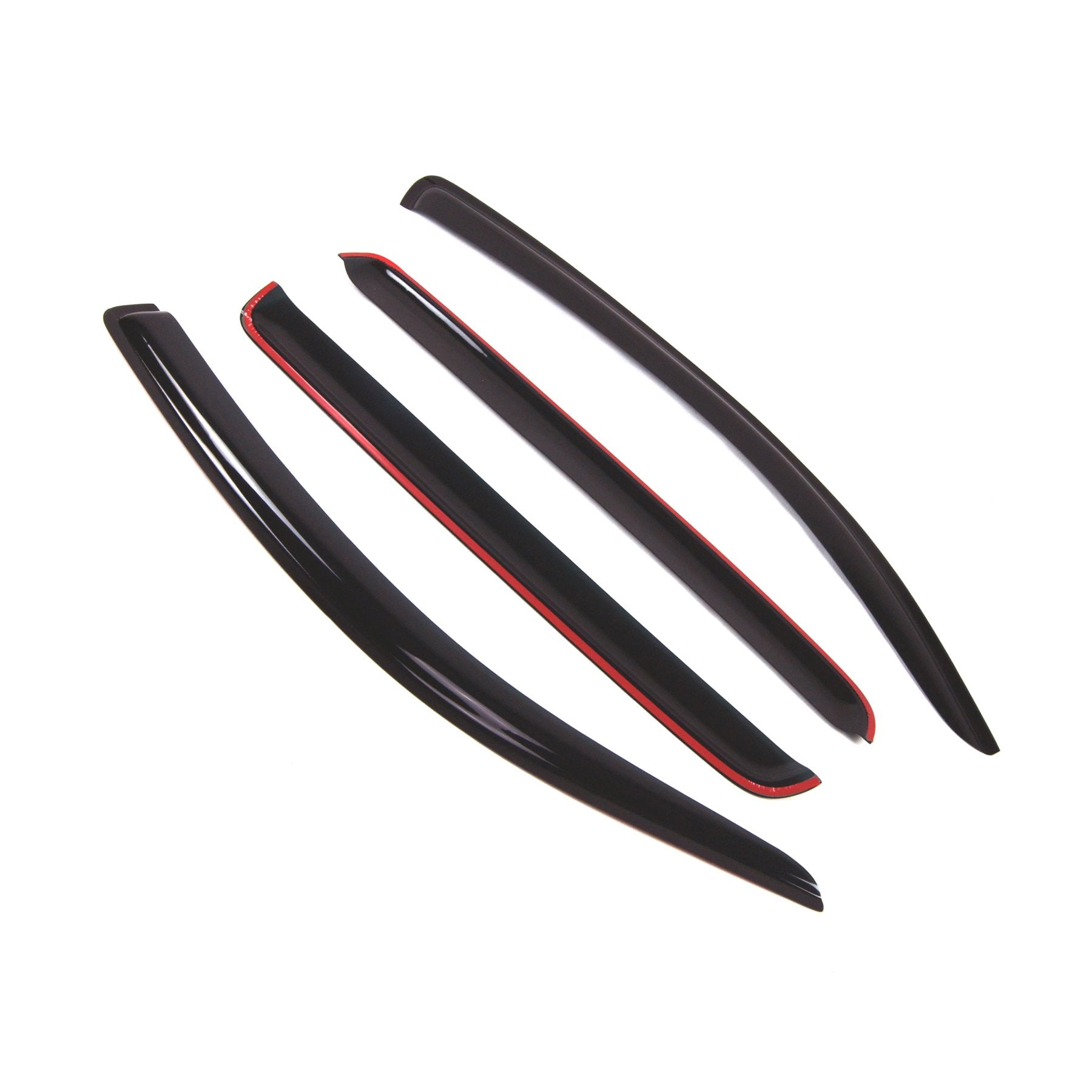 Tuningpros Outside Mount Window Vent Visors Rain Guards Compatible With Toyota Tundra Crewmax 2007-2016 | Side Window Wind Defle