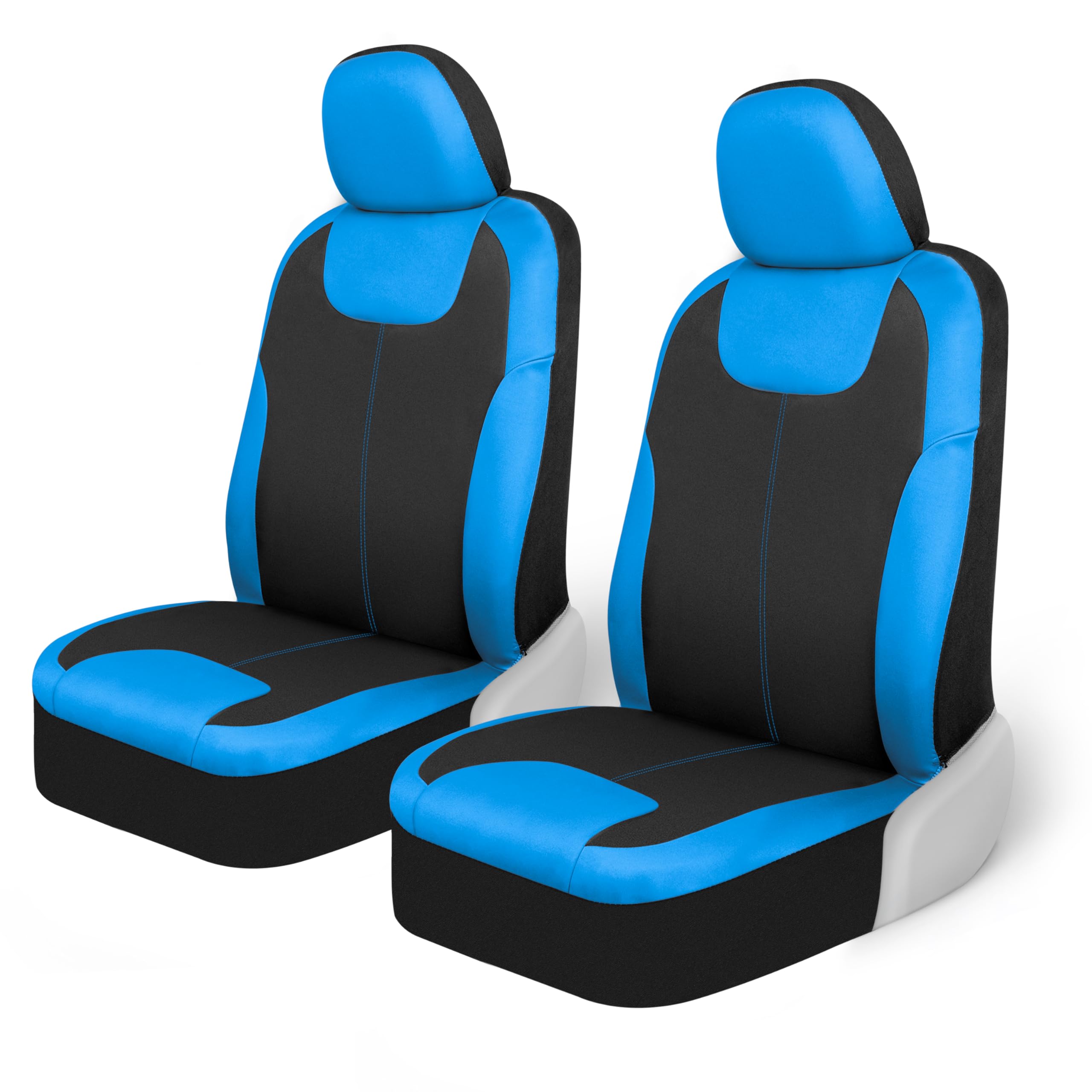 Motor Trend Blue/Black Waterproof Seat Covers for Front Seats - Premium Neoprene Blue Seat Covers, Car Seat Protectors with Remo