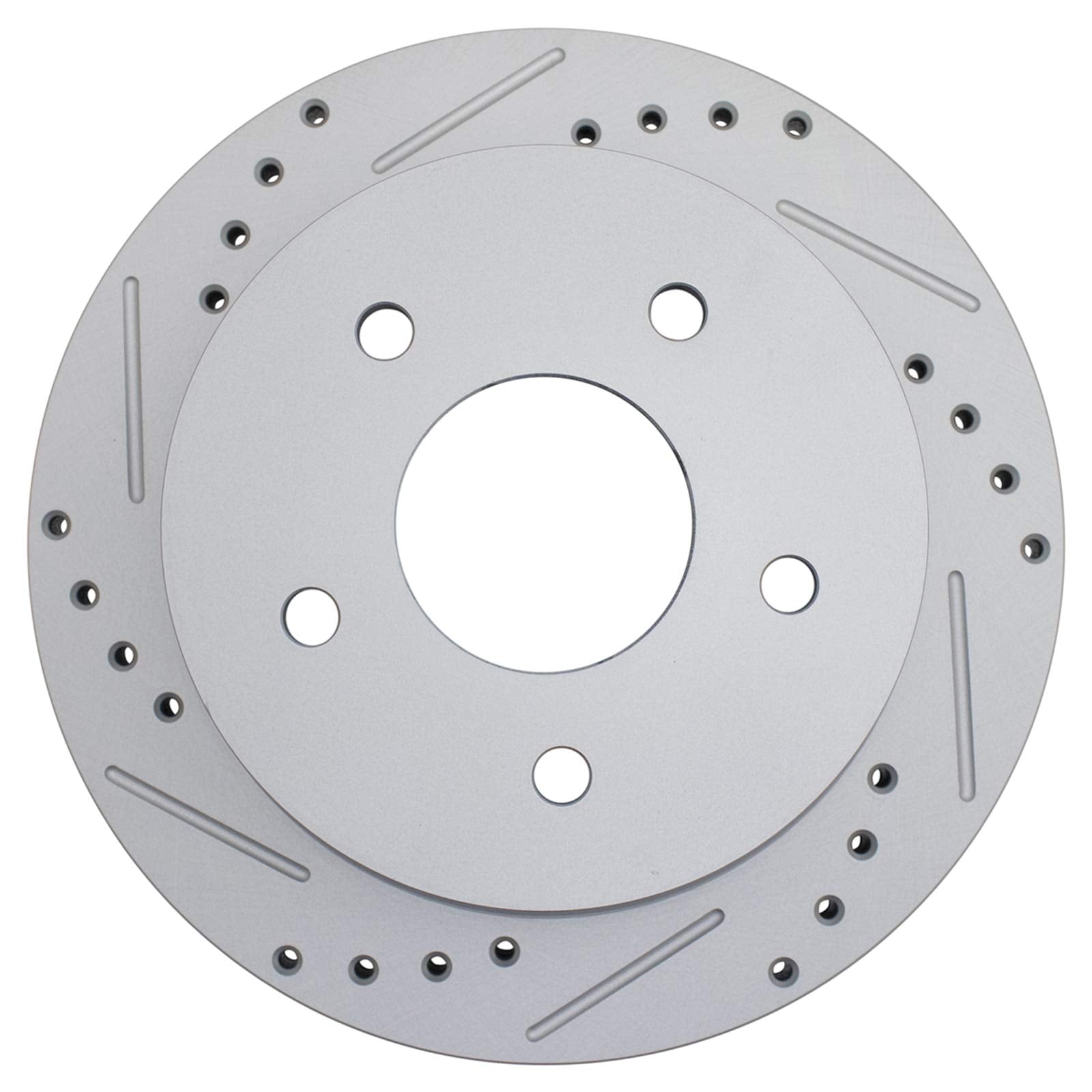 Trq Rear Performance Brake Rotor Drilled Slotted Pair Set For 1997-2005 Blazer / 1997-2001 Bravada / 1998-2000 Envoy / 1997-2001