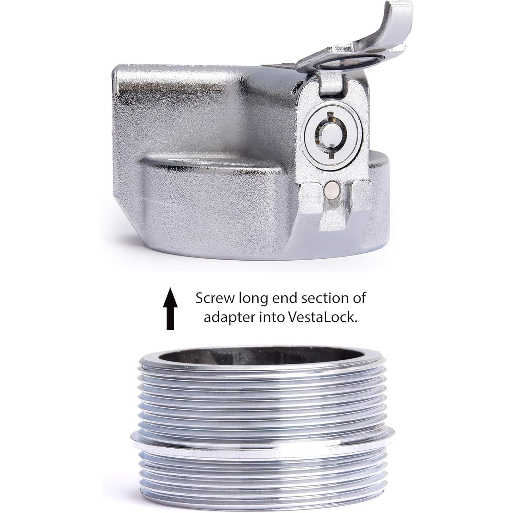 The Flow Security Systems Versalock | Vented Locking Fuel Tank Cap | For Transfer Tanks & Above Ground Commercial Tanks | Preven