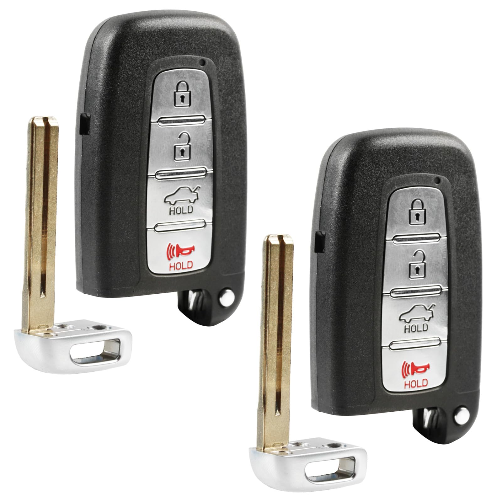 Key Fob fits Hyundai Kia Smart Keyless Entry Remote 2010 2011 2012 2013 2014 2015 (SY5HMFNA04), Set of 2