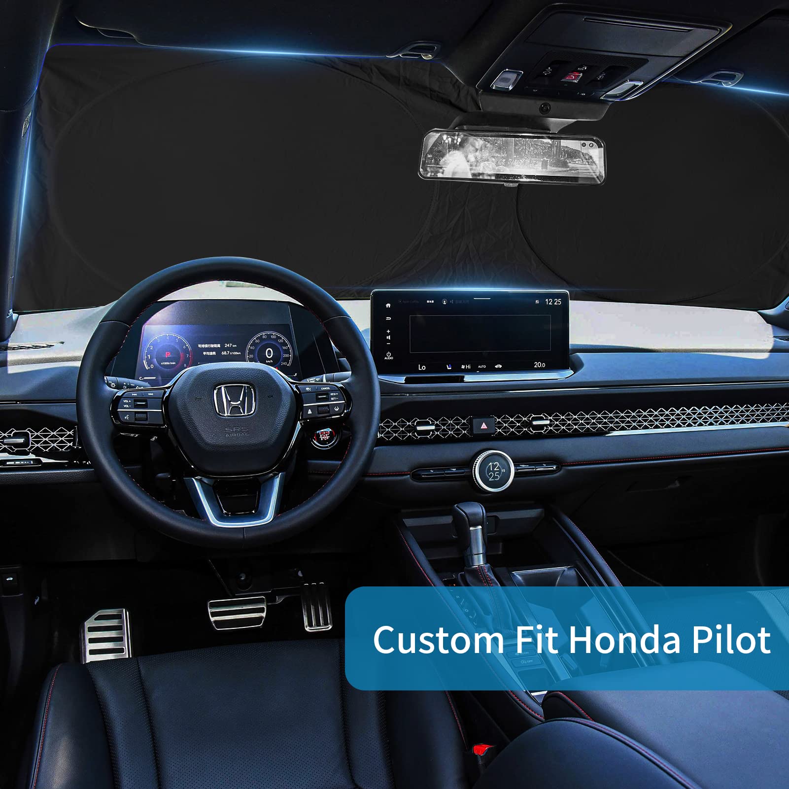 Windshield Sun Shade For Honda Pilot 2016-2024 2025 Windshield Cover, Front Window Sunshades Sun Visor For Pilot Ex-L Special Ed