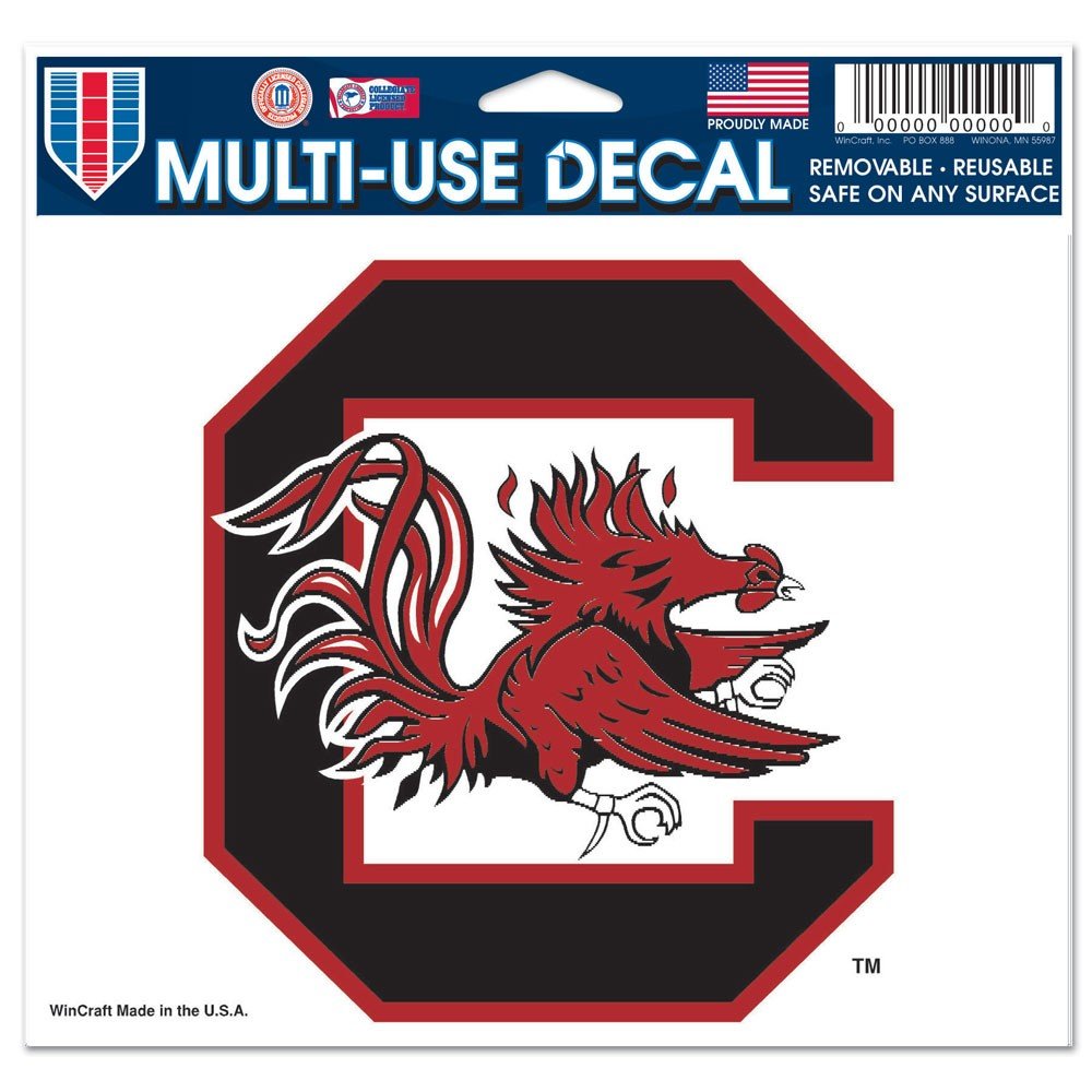 WinCraft NCAA University of South Carolina Multi-Use Colored Decal, 5' x 6'