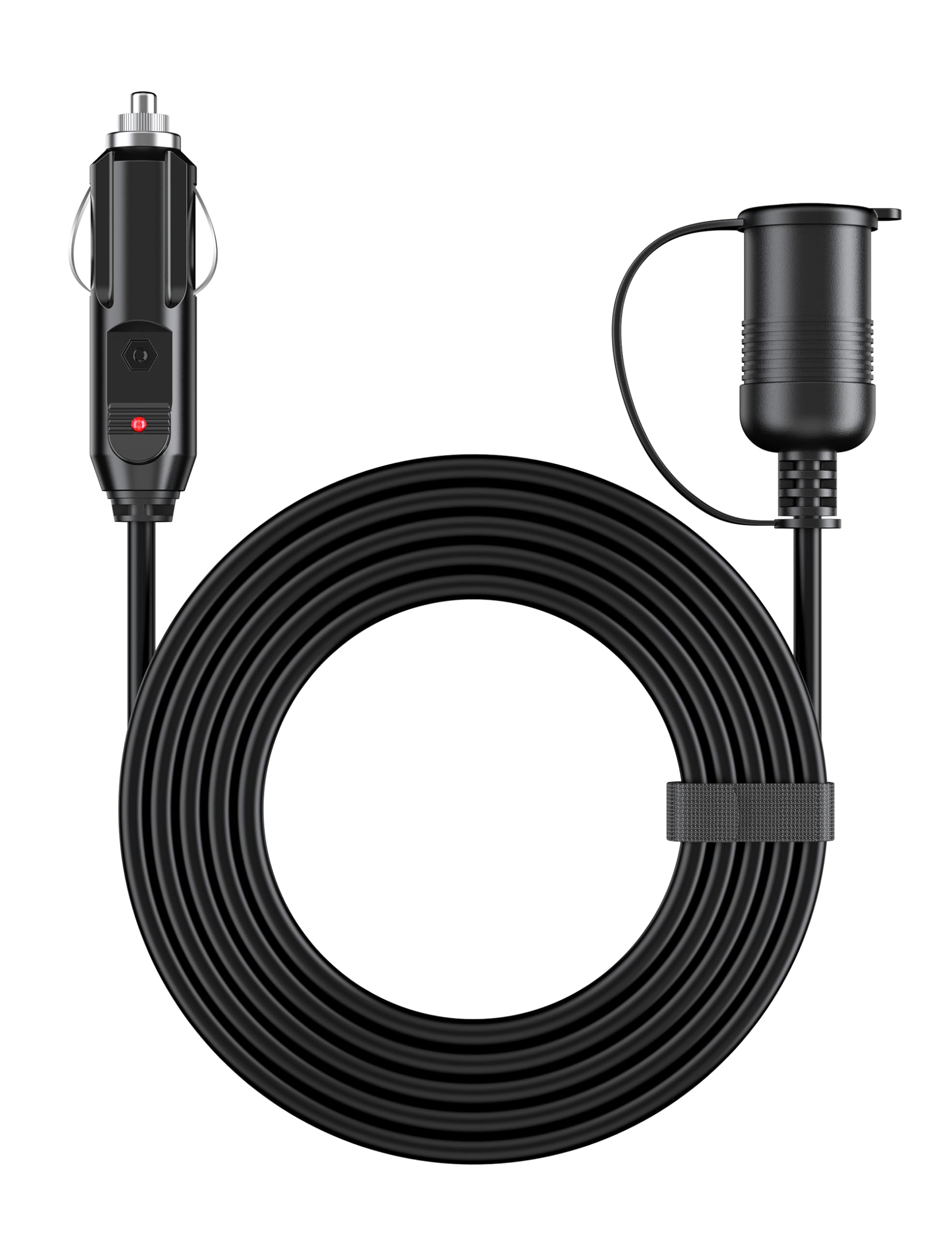 Astroai 12Ft/12V Cigarette Lighter Extension Cord, Male To Female Socket 120W/15A Heavy Duty Extension Cord, Compatible With Air