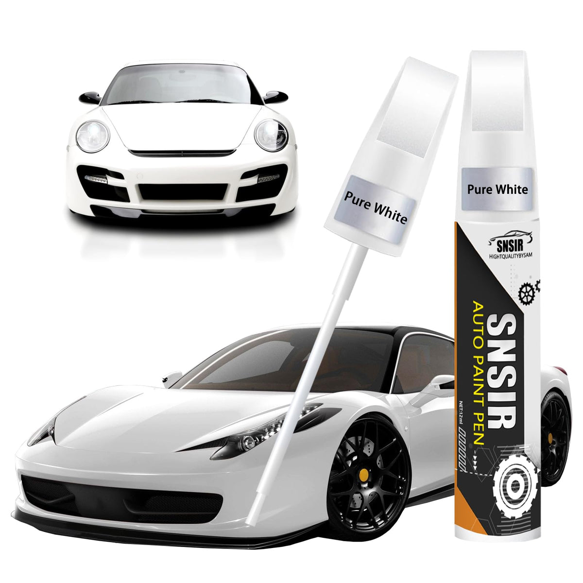 Pure White Touch Up Paint for Cars, Color Accurate Touch Up Paint for Cars, Prem WBCARB0F49CLKQW