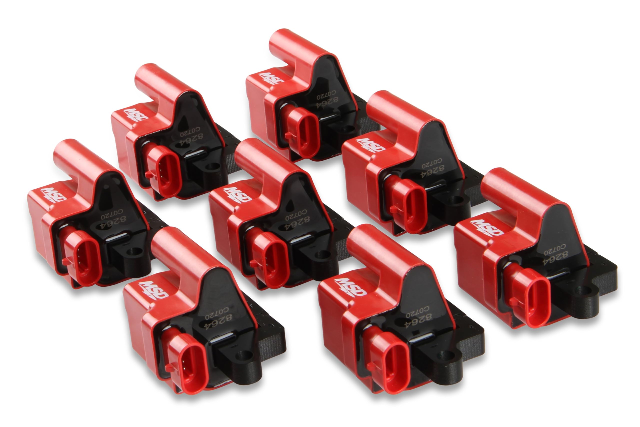 Msd 82648 Ignition Coil Blaster Ls Series, Red, 8-Pack