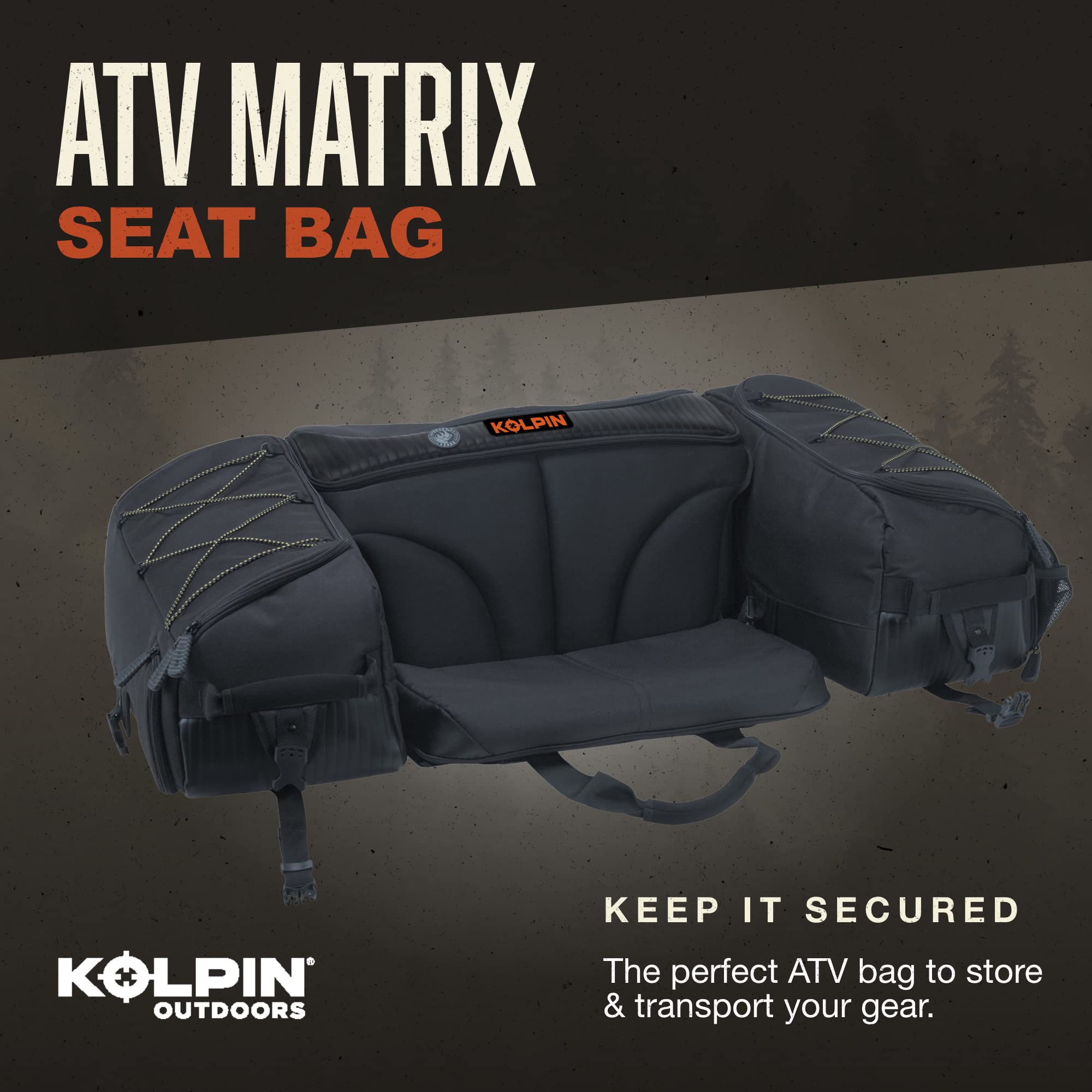 Kolpin Matrix Seat Bag - Black - 91155, 32' X 22' X 11'