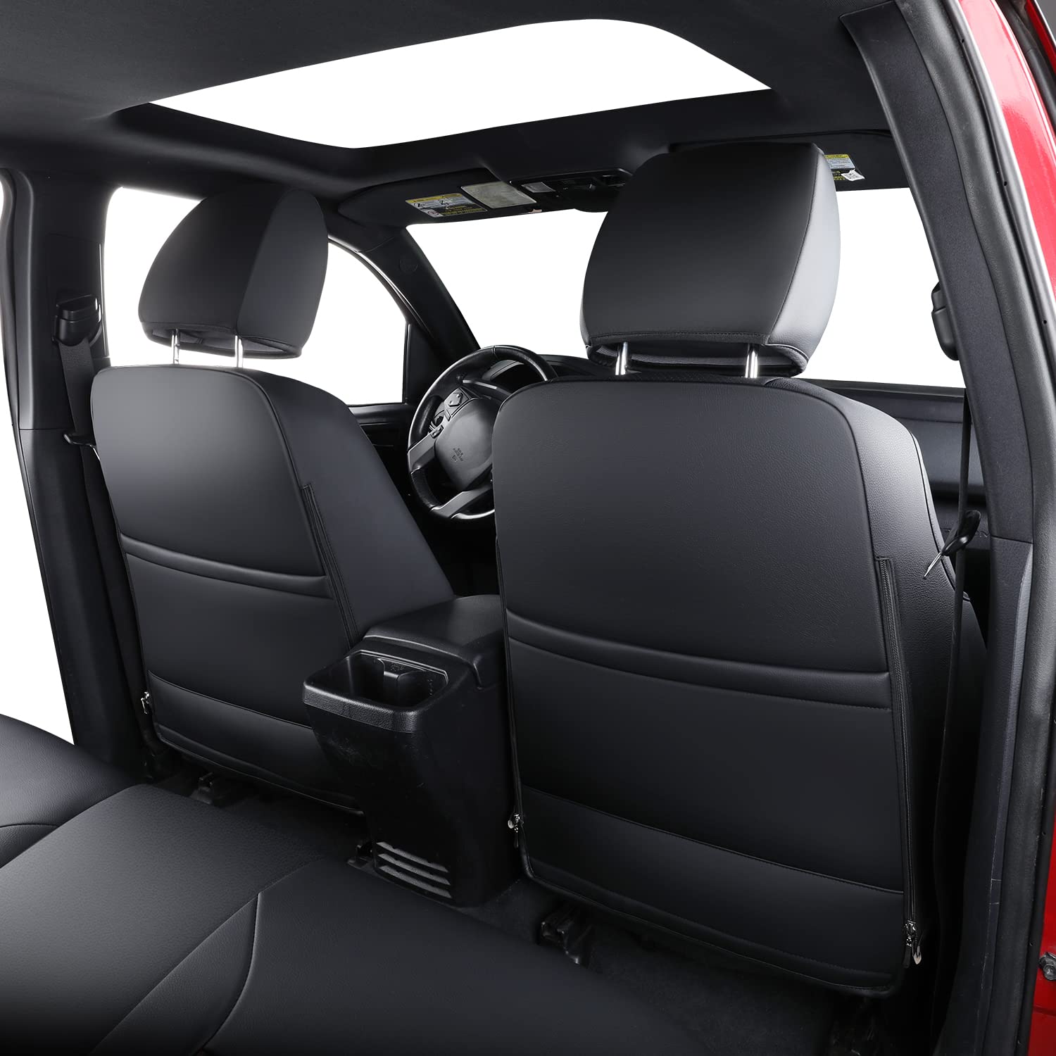 Luckyman Club Tacoma Full-Set Seat Covers P04-Hy, Fit Tacoma 2016 2017 2018 2019 2020 2021 2022 2023 Double/Crew Cab Only, With