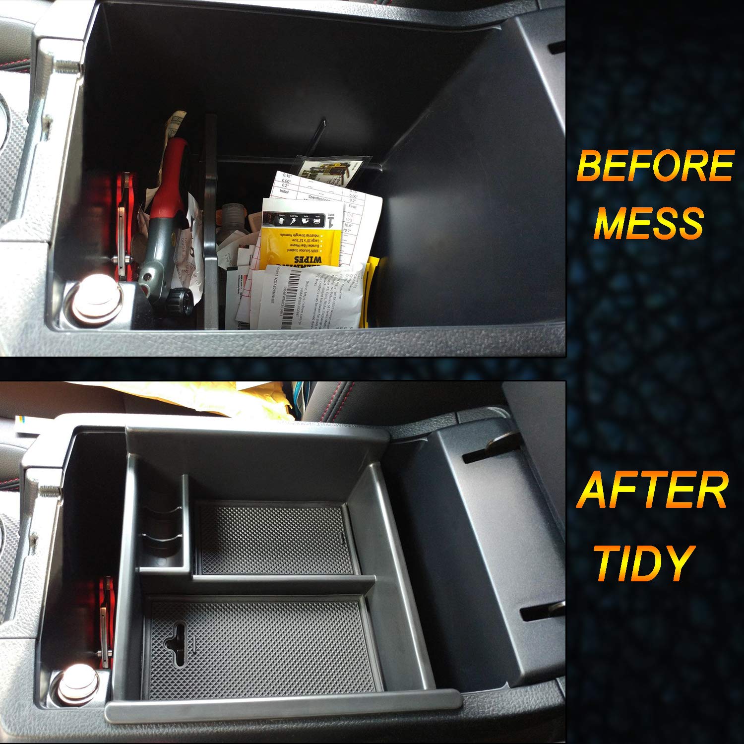 JKCOVER Center Console Organizer Tray Compatible with Toyota 4Runner 2010-2021 2022 2023 2024 and Kia Telluride 2020-2024 Access