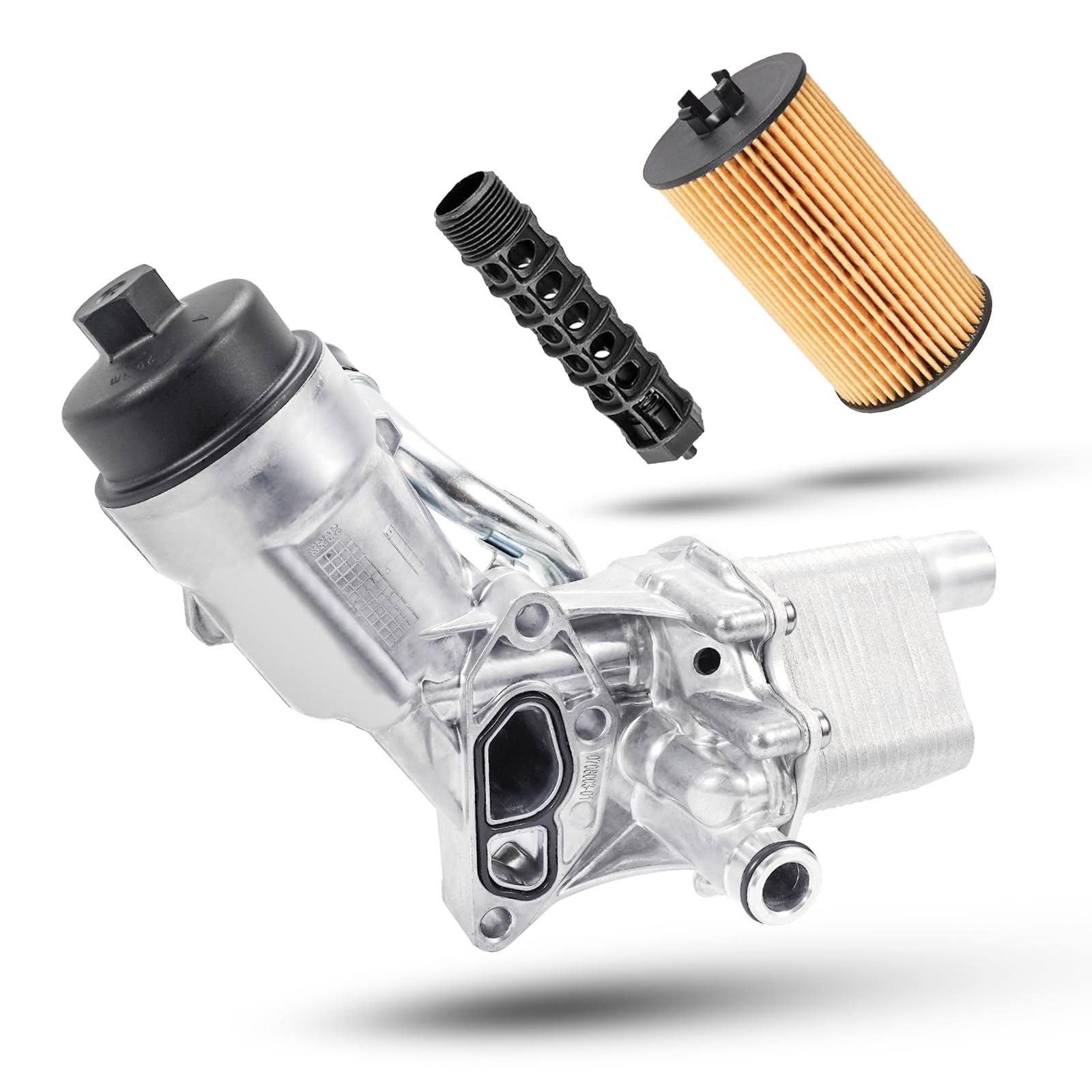 WEILEITE 1.4 Aluminum Engine Oil Cooler Filter Housing Fit For Chevy Cruze 2011-2016 Sonic 2012-2020 Trax 2015-2021 Buick Encore