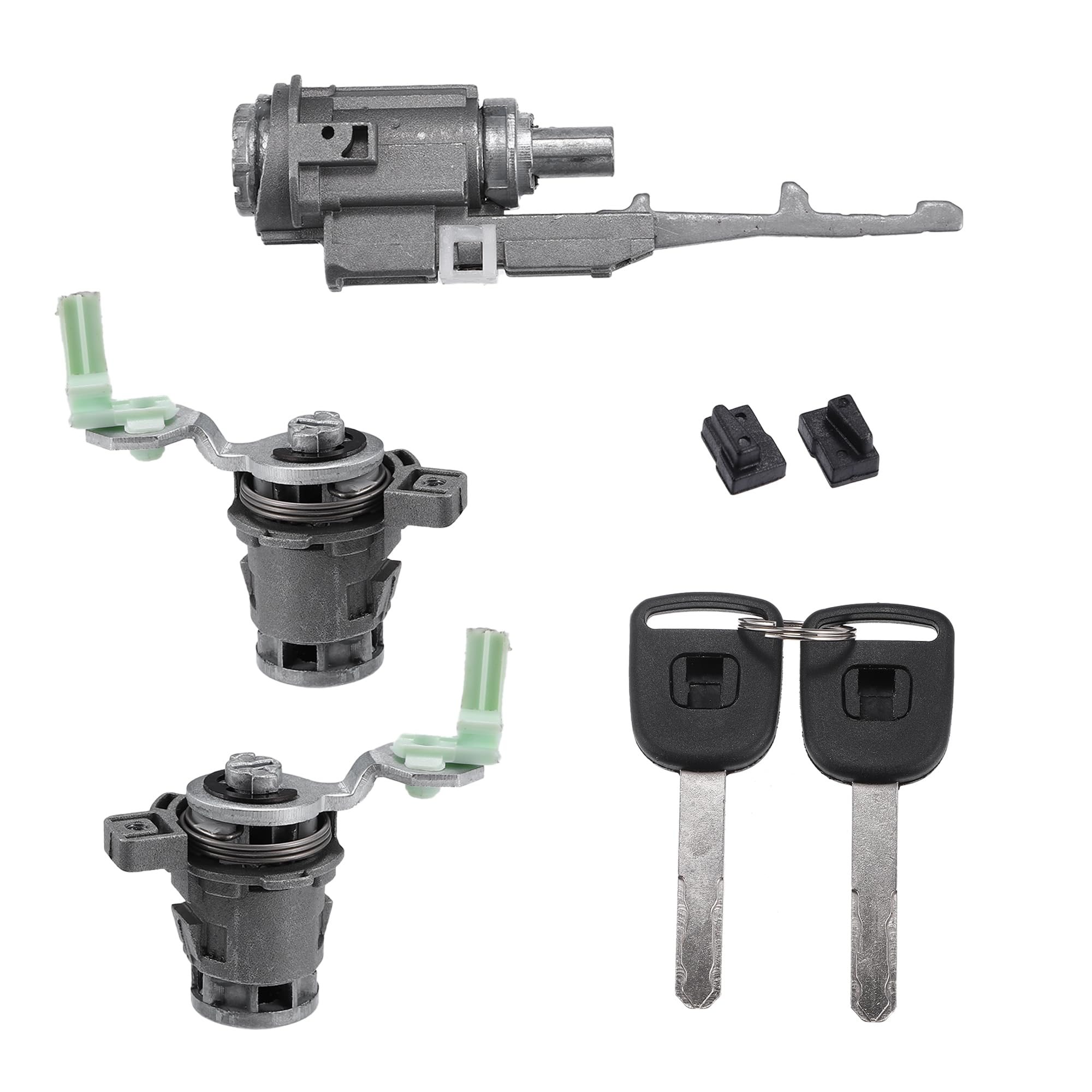 Hihaha No.06351TE0A11/72145S73003 / Outer/Ignition Switch Cylinder Lock Front Door Lock Cylinder with Keys for Honda Civic 2003-