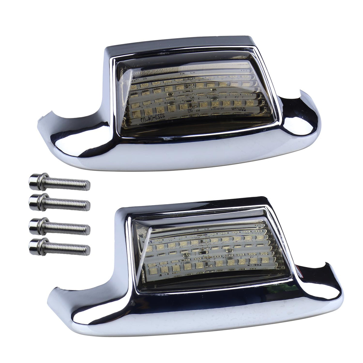 MotoParAcc Front Rear Smoked Fender Tip Lights LED Turn Signals Compatible with WBCARB0C4D1Y4MQ