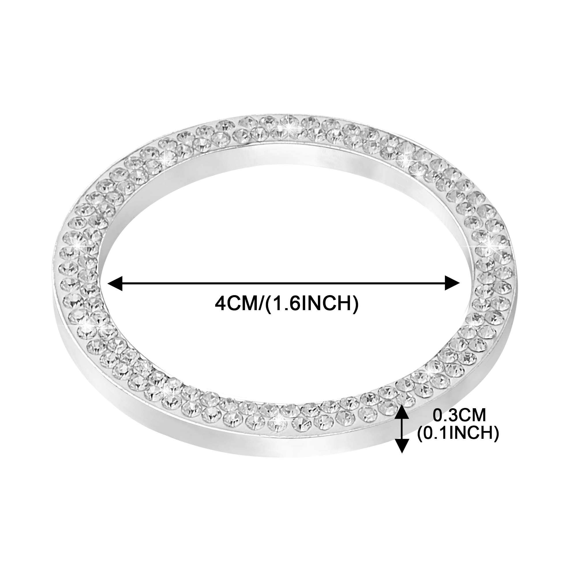 Winka Interior Accessories For Car Engine Ignition Button Key Switch Knobs Car Decoration 2Pcs White