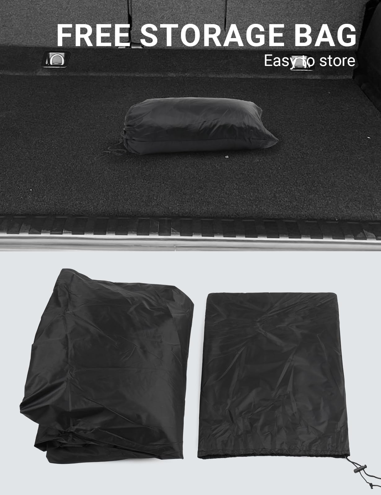 Proadsy 2024 Upgrade Car Cover Compatible With Jeep Grand Cherokee 2011-2024 Windproof All Weather Waterproof Sun Rain Uv Dust Snow Protection Outdoor Covers