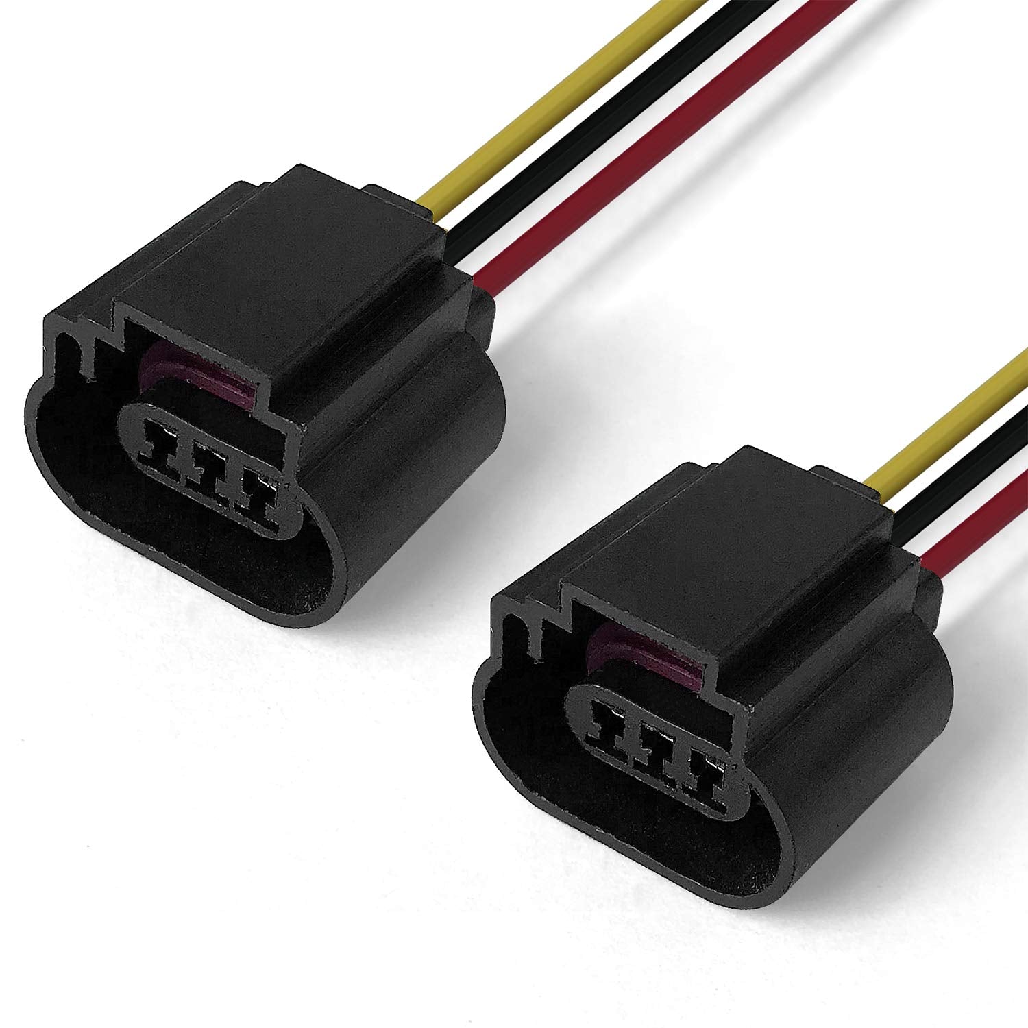 9008 H13 Wiring Harness Pigtail Socket Connector Led Bulb Replacement Female Sockets(Pack Of 2)