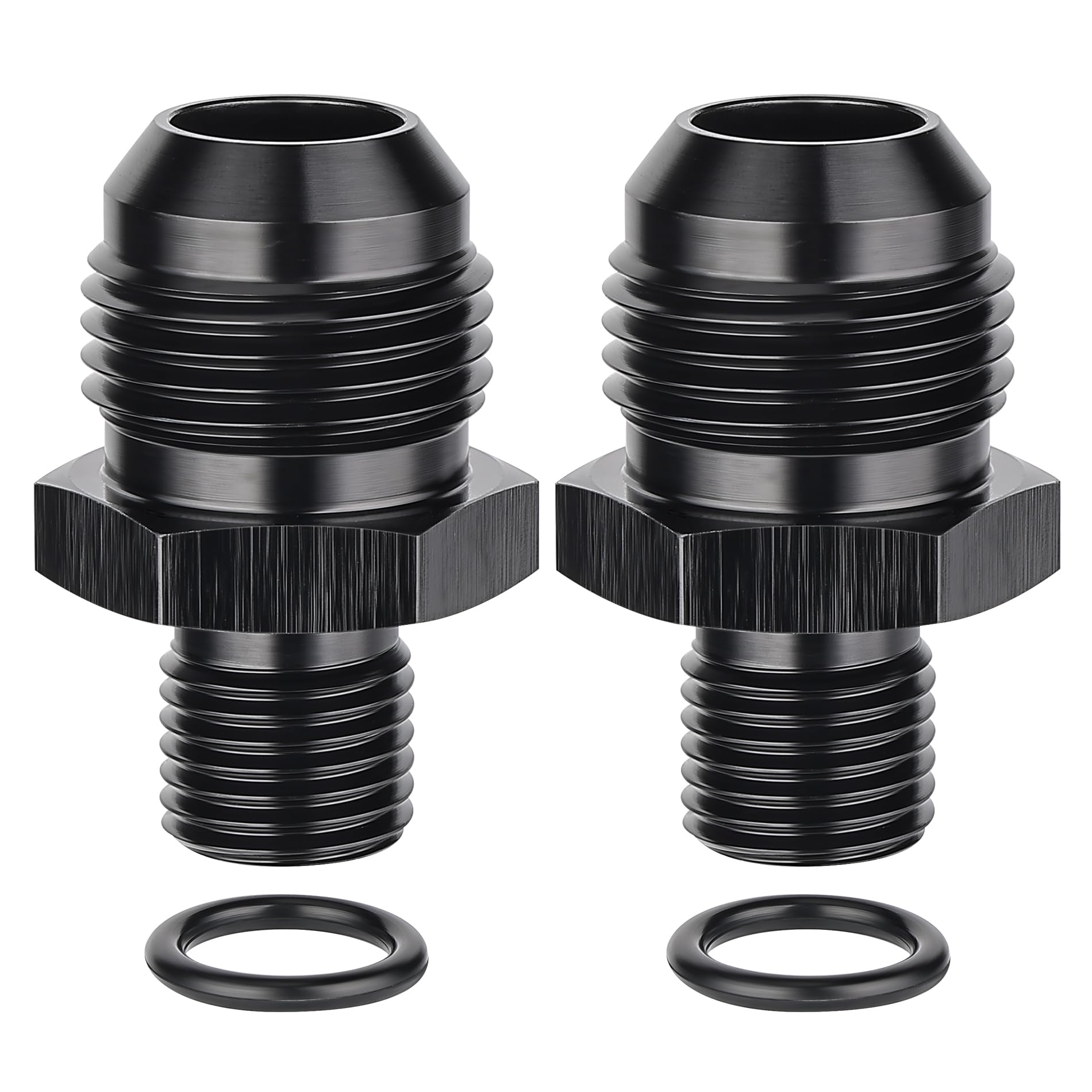 Evil Energy 10An Male Flare To M14 X 1.5Mm Male Metric Fitting Adapter Aluminium Alloy 2Pcs