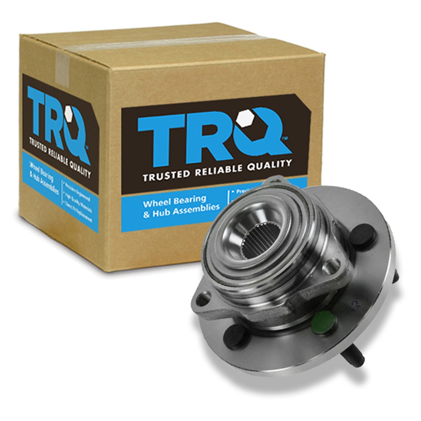 Trq Front Left Right Wheel Hub Bearing Assembly Driver Passenger Side Compatible With 2005-2010 Dodge Dakota 2006-2009 Mitsubish