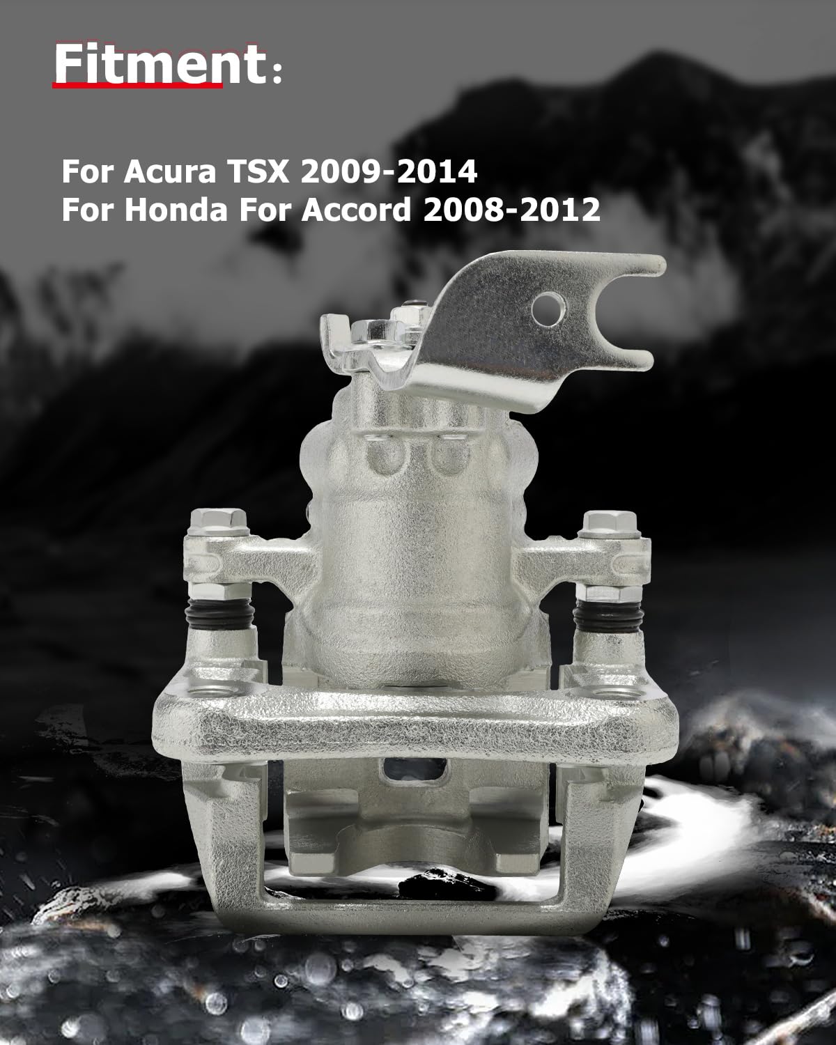cciyu 19B3359 19B3358 Rear Left & Right Brake Calipers With Bracket For Acura For TSX 2009-2014,For Honda For Accord 2008-2012