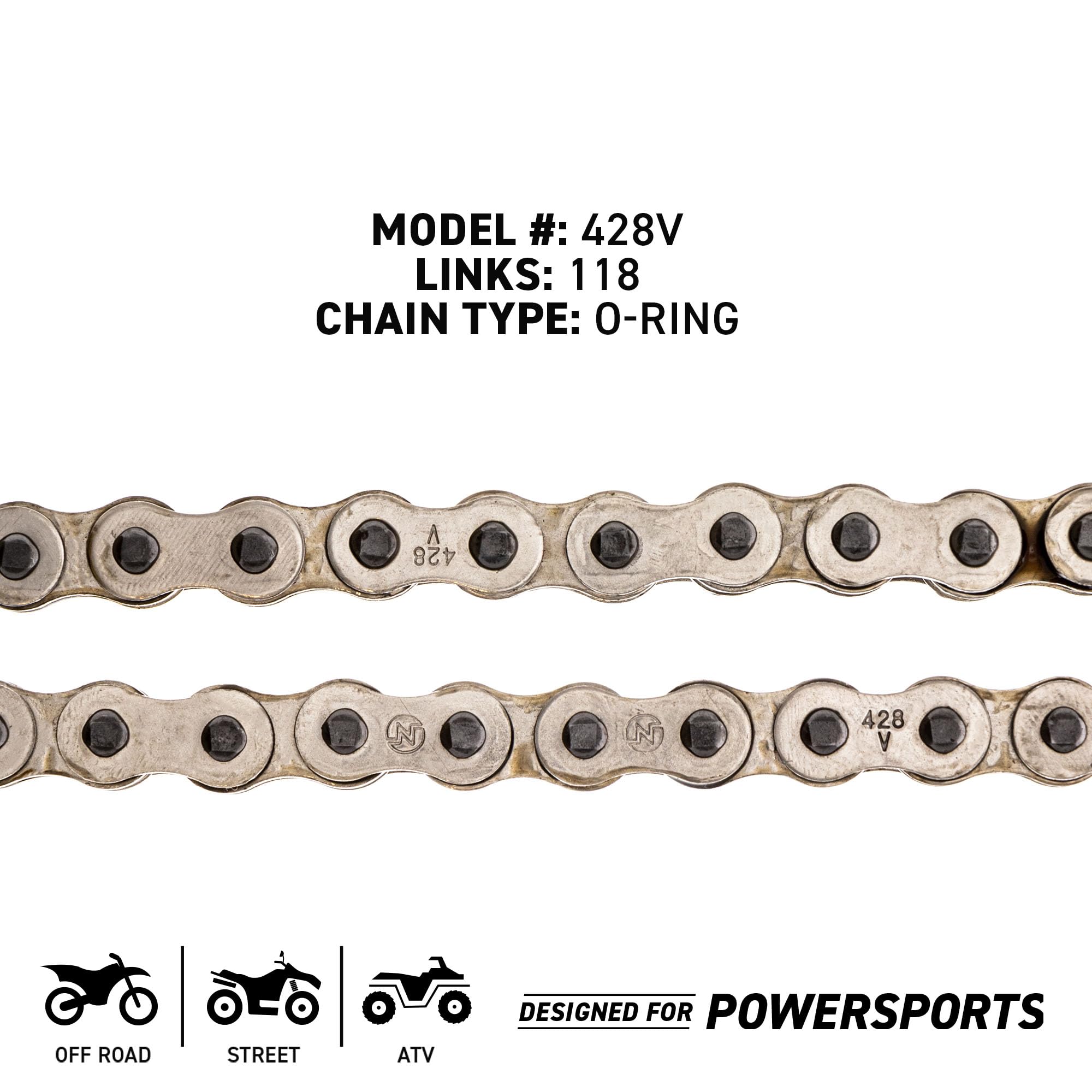 Niche Drive Sprocket Chain Combo For Honda Xr100R Crf100F Front 14 Rear 50 Tooth 428V O-Ring 118 Links