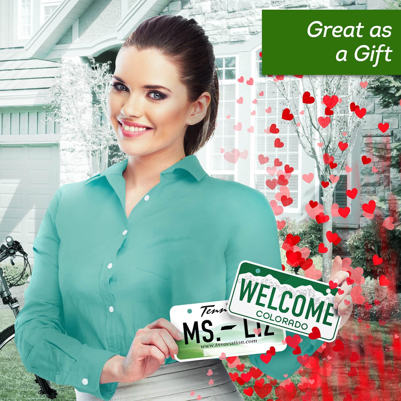 Mini License Plates, Personalized License Plates, Custom For Car, Bikes, Atv, Kids Car, Golf Cart, Jeep, 3X6 Inch, Rust-Free Fade Resistant Aluminum, Usa Made By My Sign Center (Alabama)