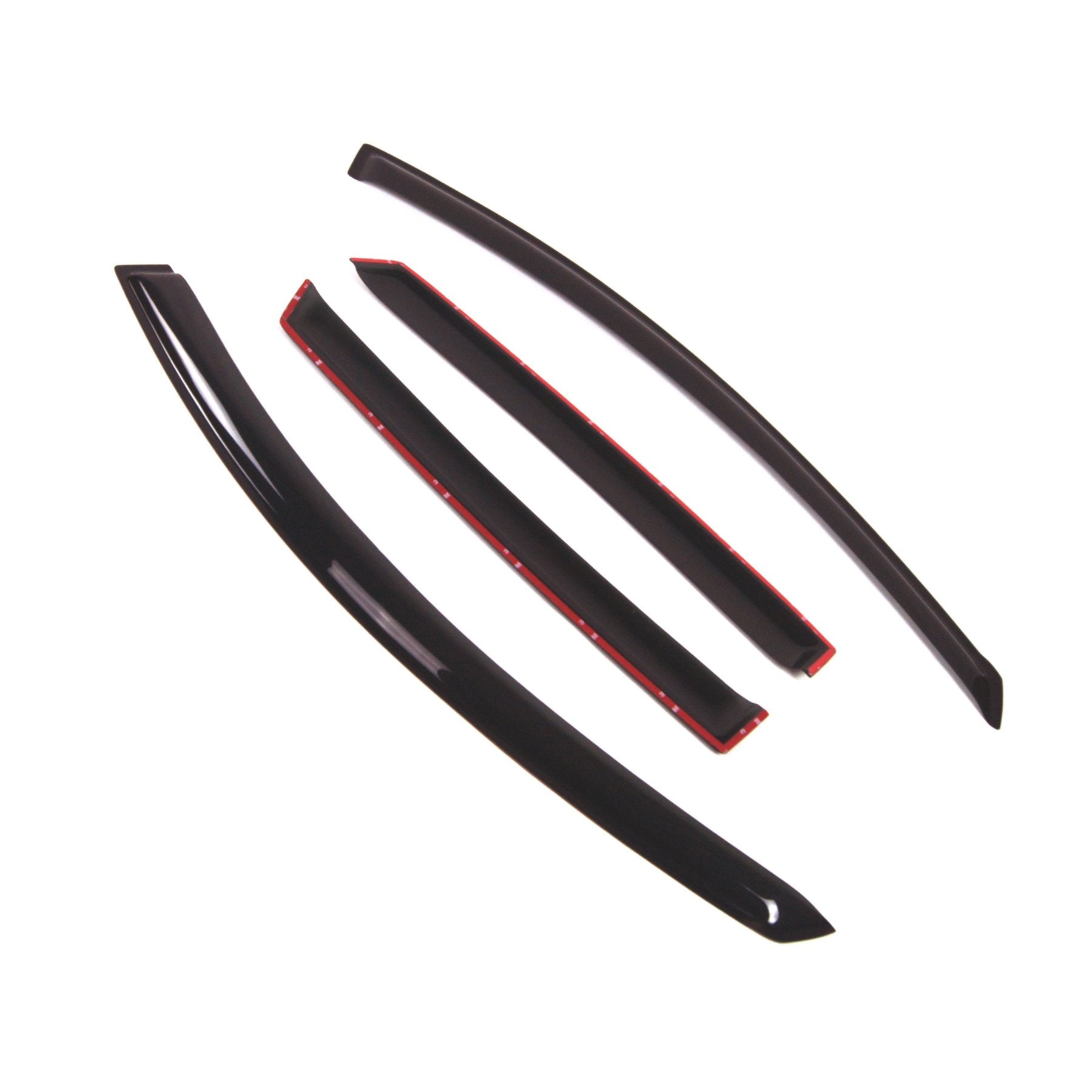 Tuningpros Wd2-385 Dark Smoke 4 Pcs Set Window Visor (Outside Mount) Deflector Rain Guard Compatible With 2008-2010 Saturn Vue