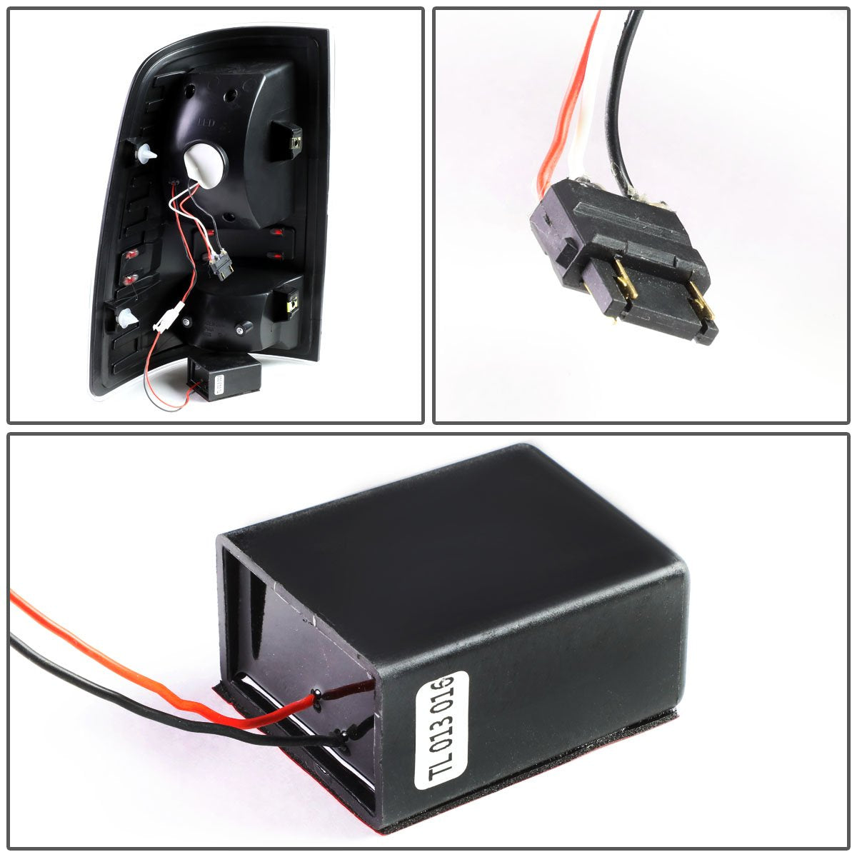 DNA MOTORING TL-DRAM09-LED-3D-BK-SM LED 3D Tail Light Assembly Driver & Passenger Side [Compatible with 09-17 Dodge Ram 1500 2500 3500]