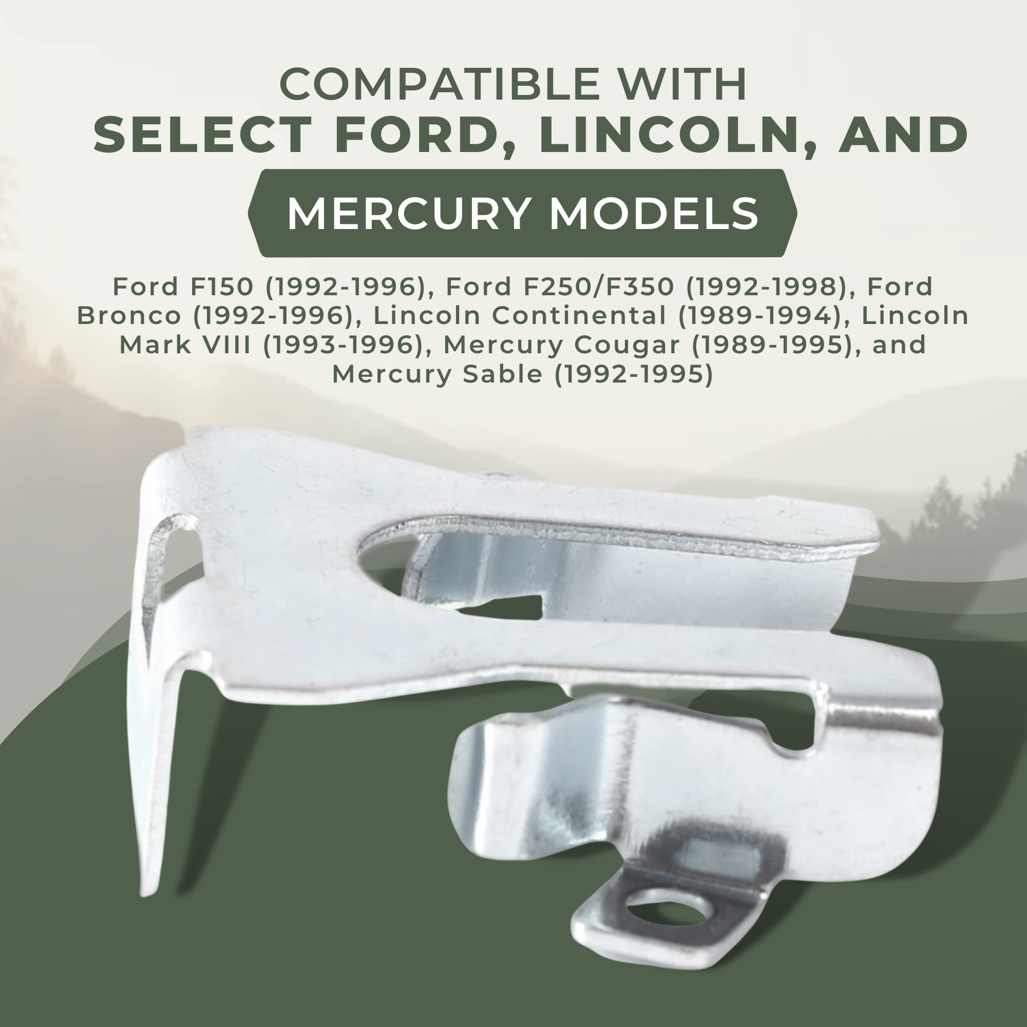 Tongass (6-Pack) Exact Replacement Pivot Headlight Retaining Clips Compatible With Ford F-150 F-250 F-350 Bronco 1992-1996 Lincoln Mercury Models Headlight Retainer Pin Made Of Automotive-Grade Steel