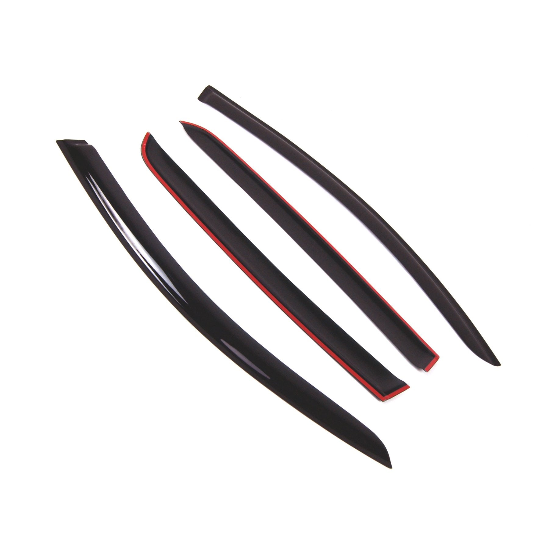 Tuningpros Outside Mount Window Vent Visors Rain Guards Compatible With Volkswagen Golf 2009-2013 | Side Window Wind Deflectors