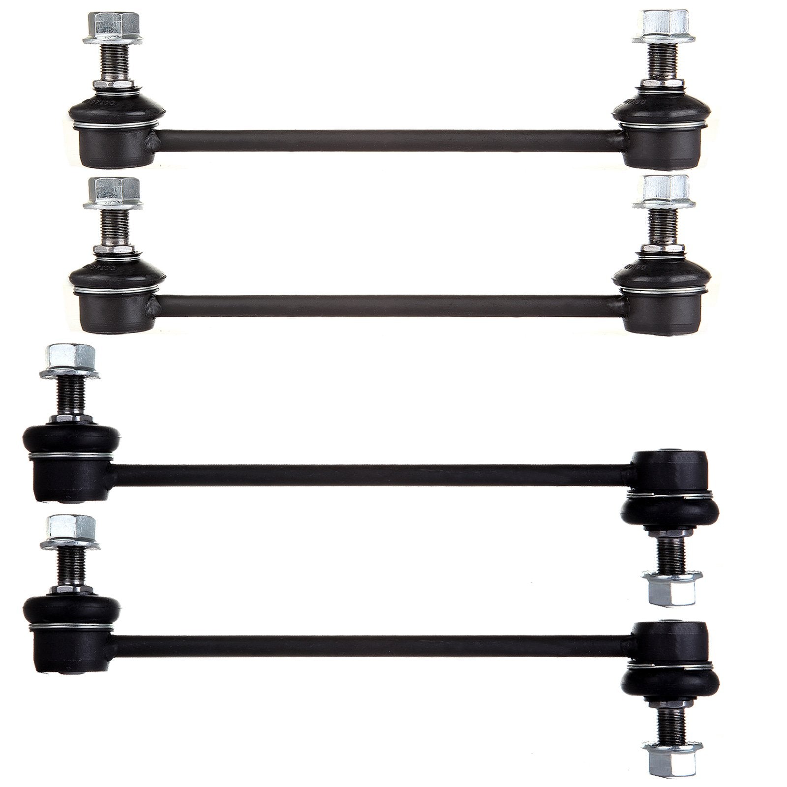 SCITOO 4pcs 2WD AWD Suspension Kit Front Rear Sway Bar Link Fit 2005-2010 For Kia For Sportage 2005-2009 For Hyundai Tucson