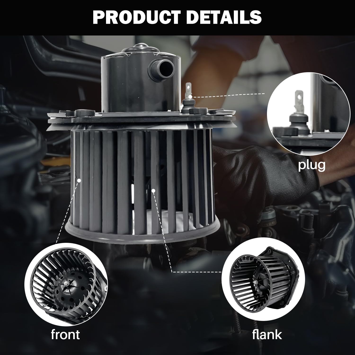 Aspligo 700100 Ac Heater Blower Motor Fan Front Fit For Chevy For Gmc C1500 C2500 C3500 K1500 K2500 Suburban Tahoe For Cadillac