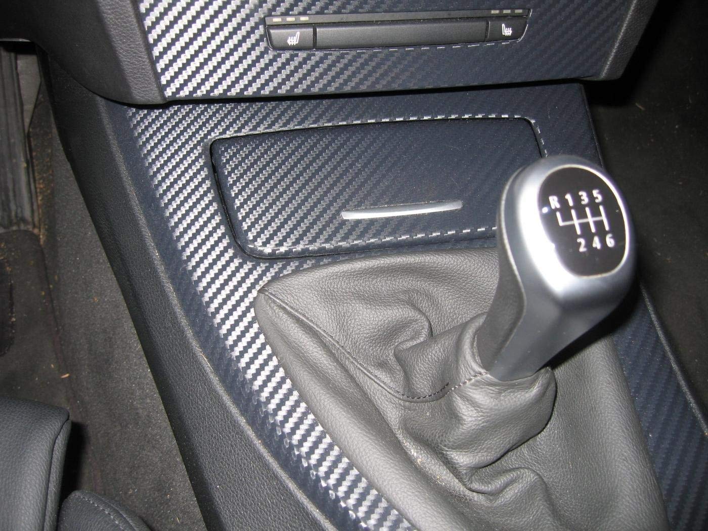 Lzlrun 3D Carbon Fiber Vinyl Wrap - Outdoor Rated For Automotive Use - 12 '' X 60 '' Knife + Hand Tool (Silver)